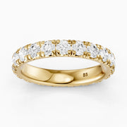 Emma Round Cut French Pave Lab Grown Diamond Stackable Eternity Band