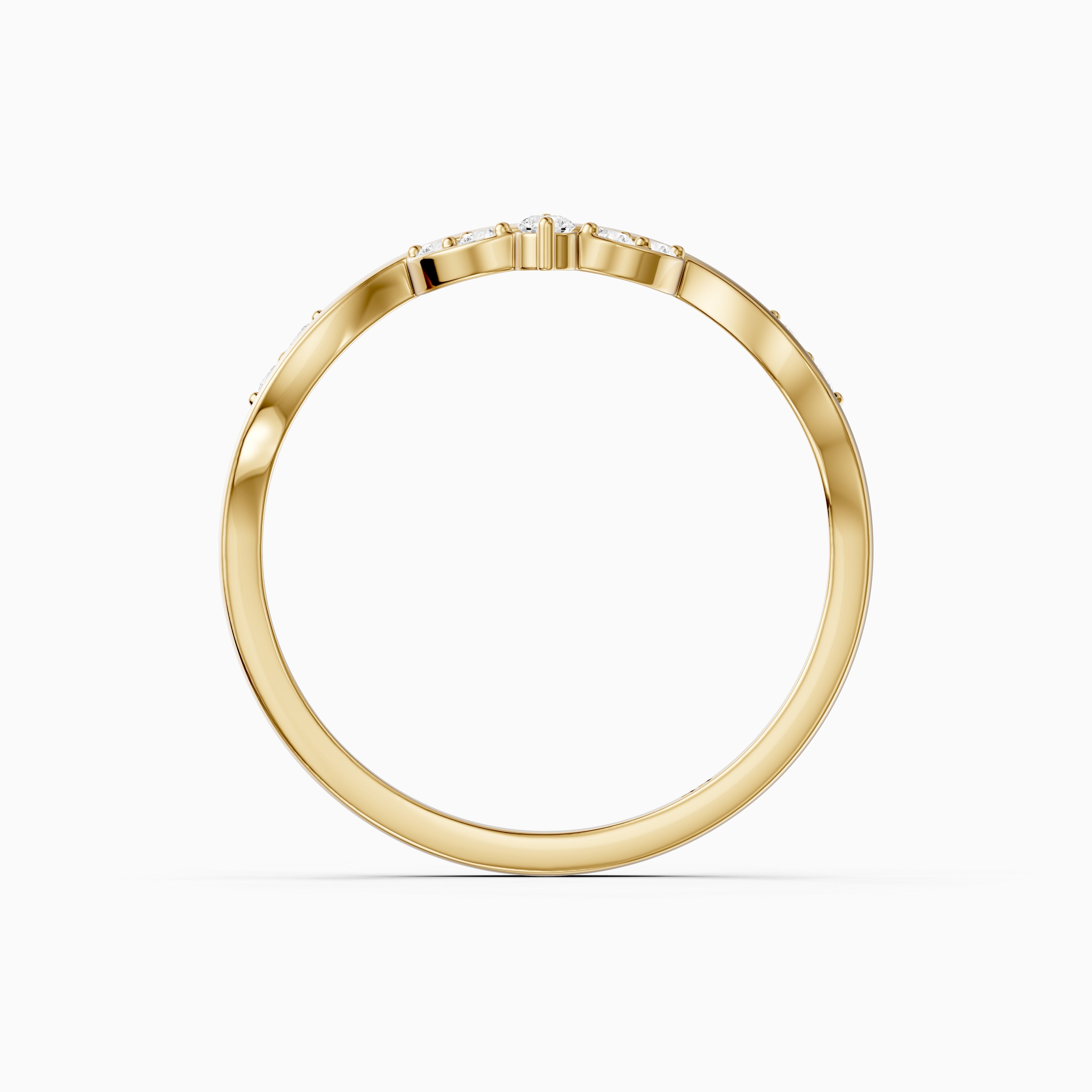 Natalie Chevron Lab Grown Diamond Wedding Band