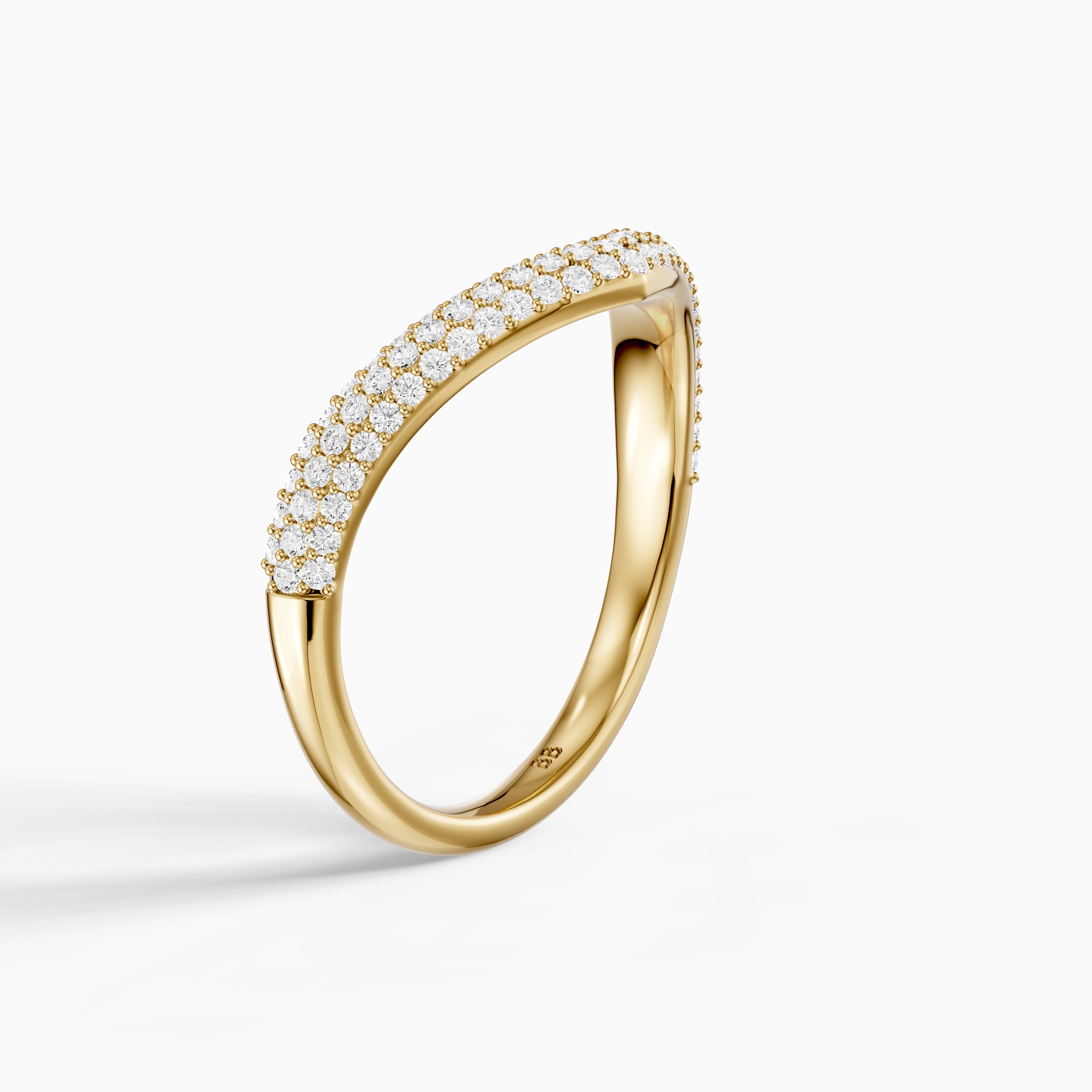 Scarlett Multi Row Pavé Lab Grown Diamond Curved Band