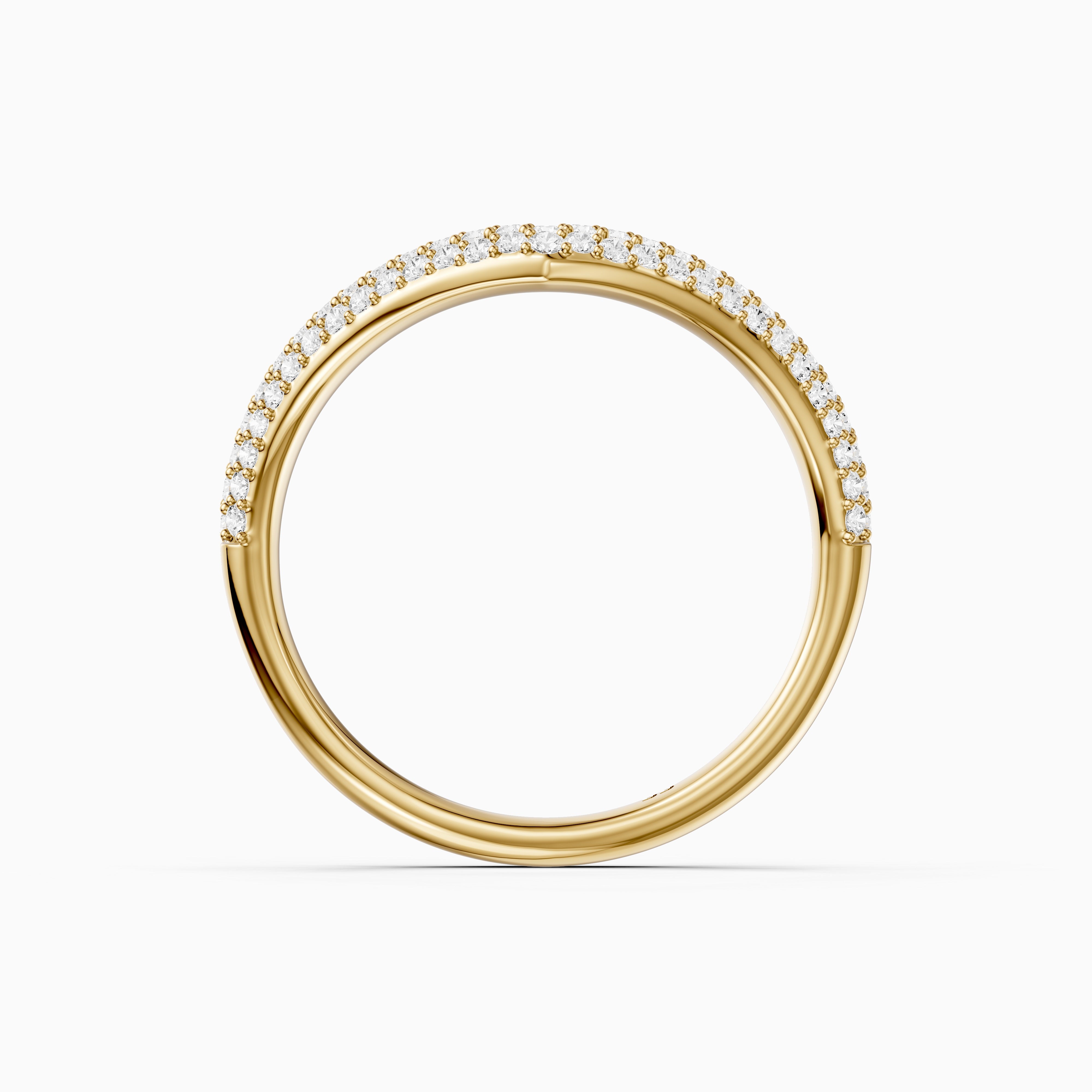 Scarlett Multi Row Pavé Lab Grown Diamond Curved Band