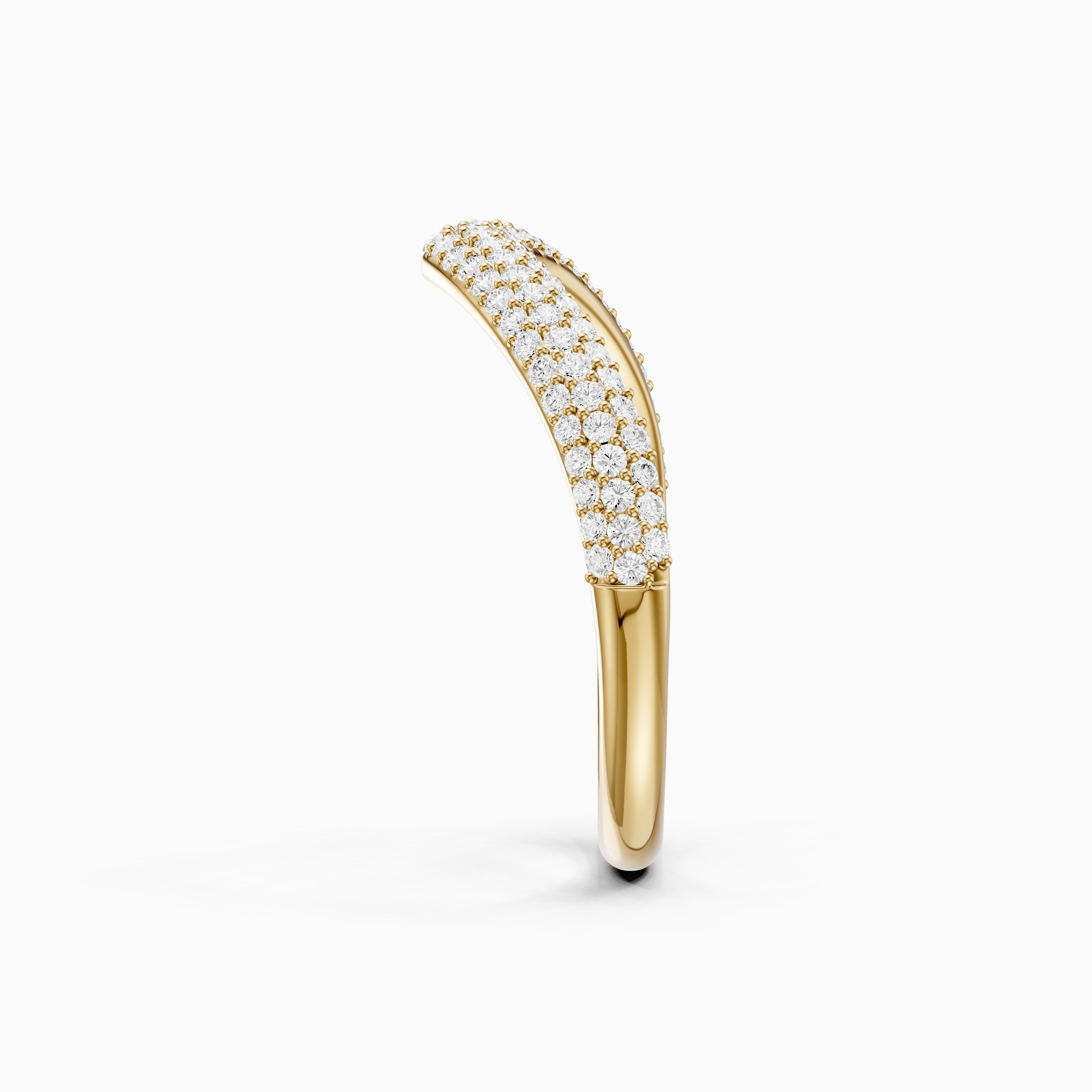 Scarlett Multi Row Pavé Lab Grown Diamond Curved Band