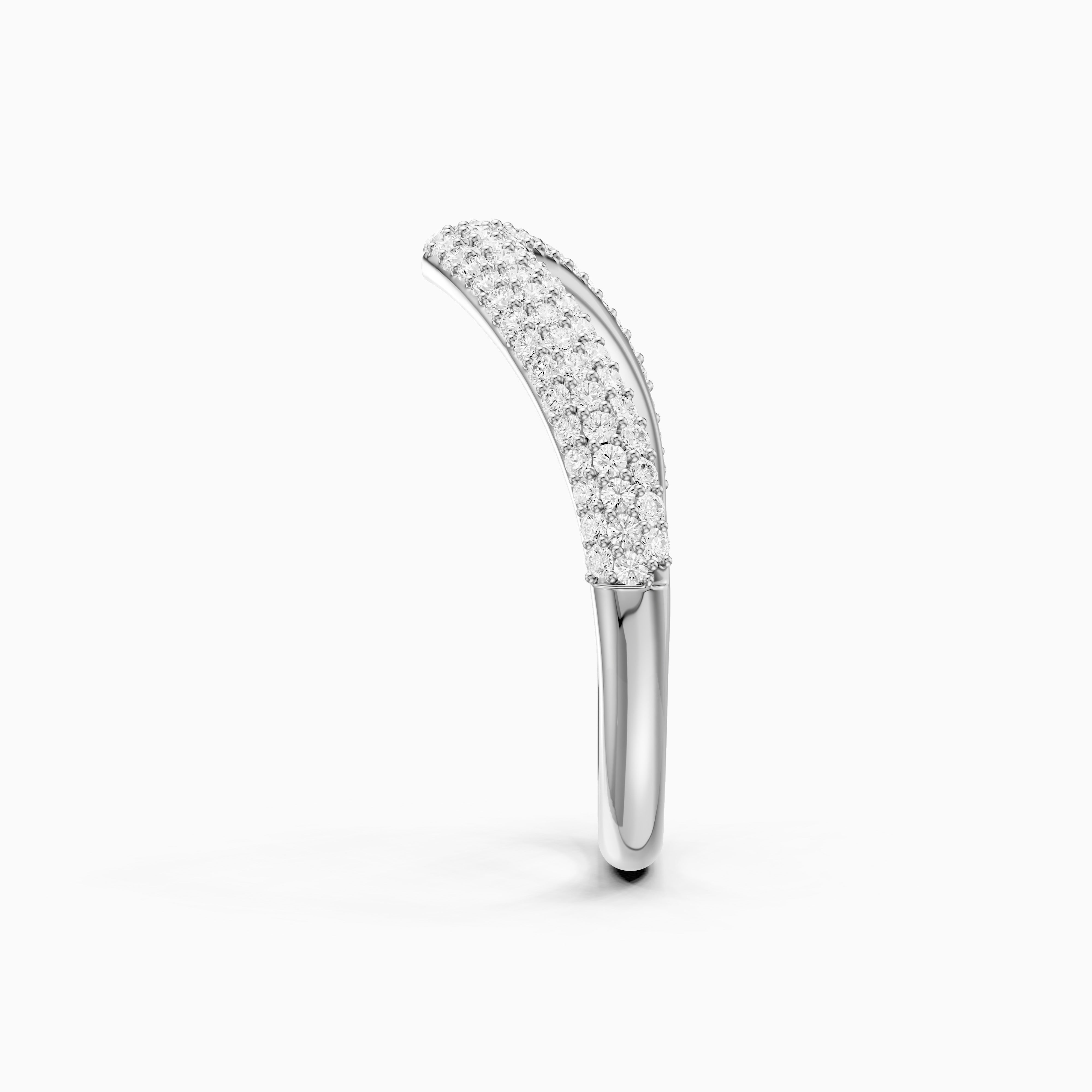 Scarlett Multi Row Pavé Lab Grown Diamond Curved Band