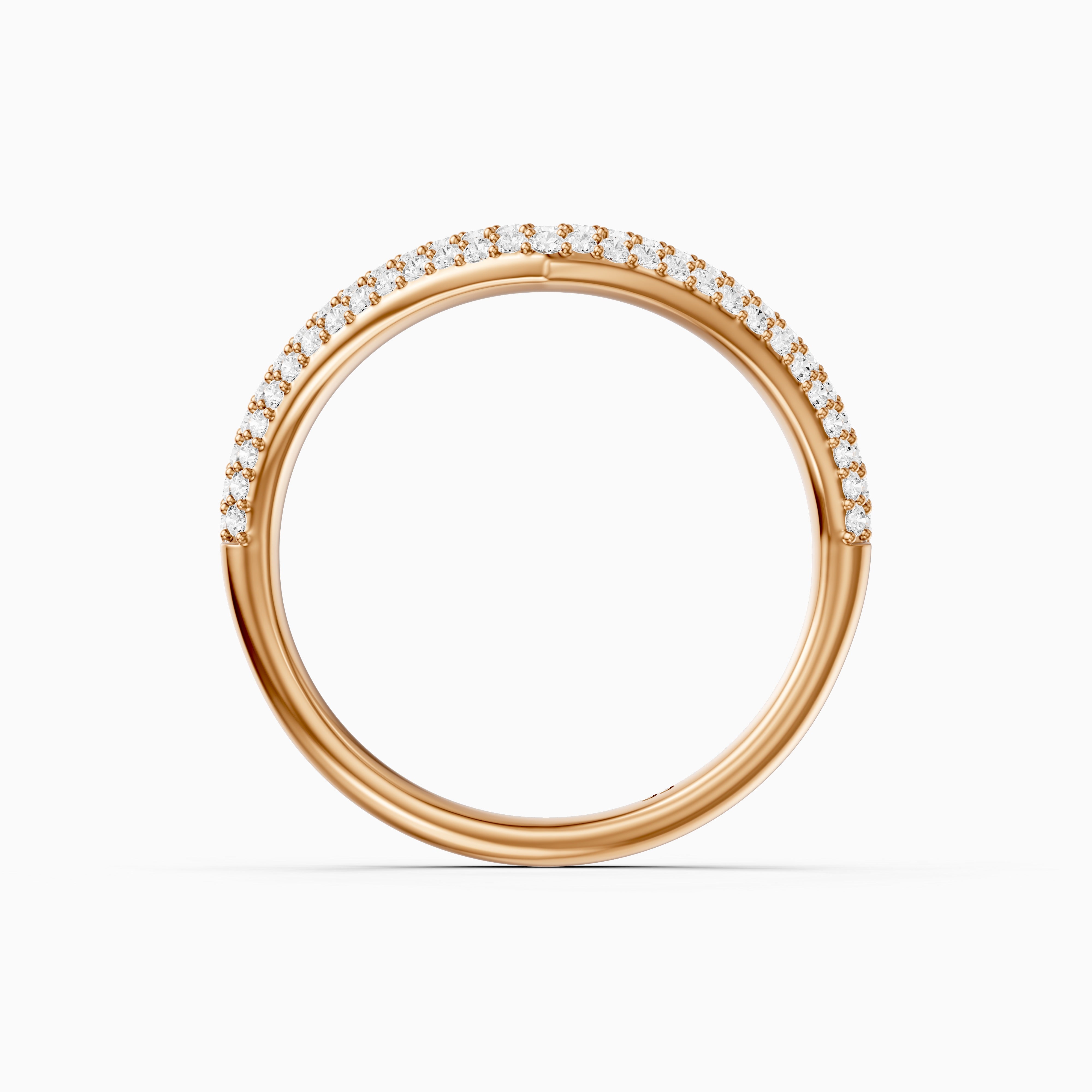 Scarlett Multi Row Pavé Lab Grown Diamond Curved Band