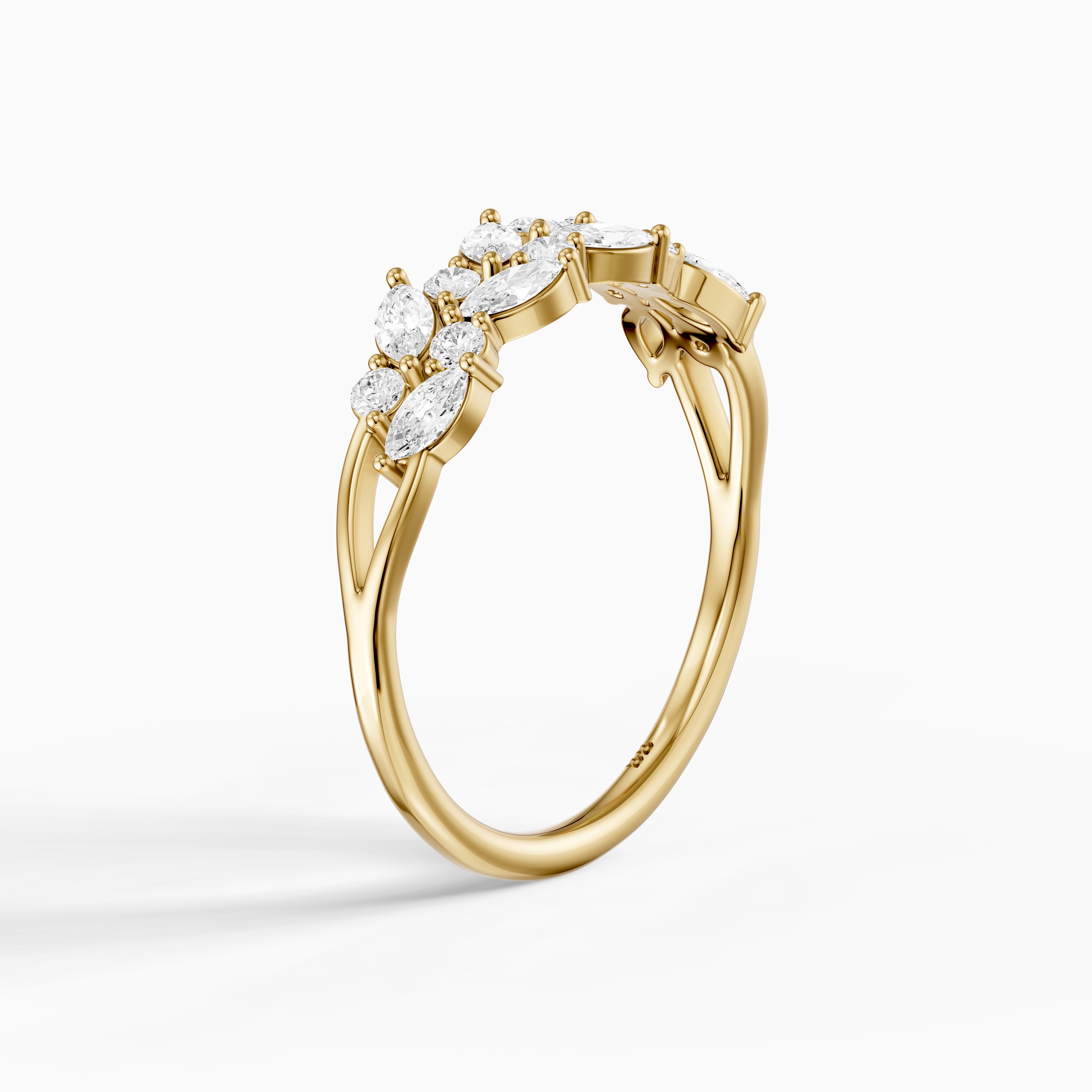 Angelina Marquise Cluster Lab Grown Diamond Anniversary Band