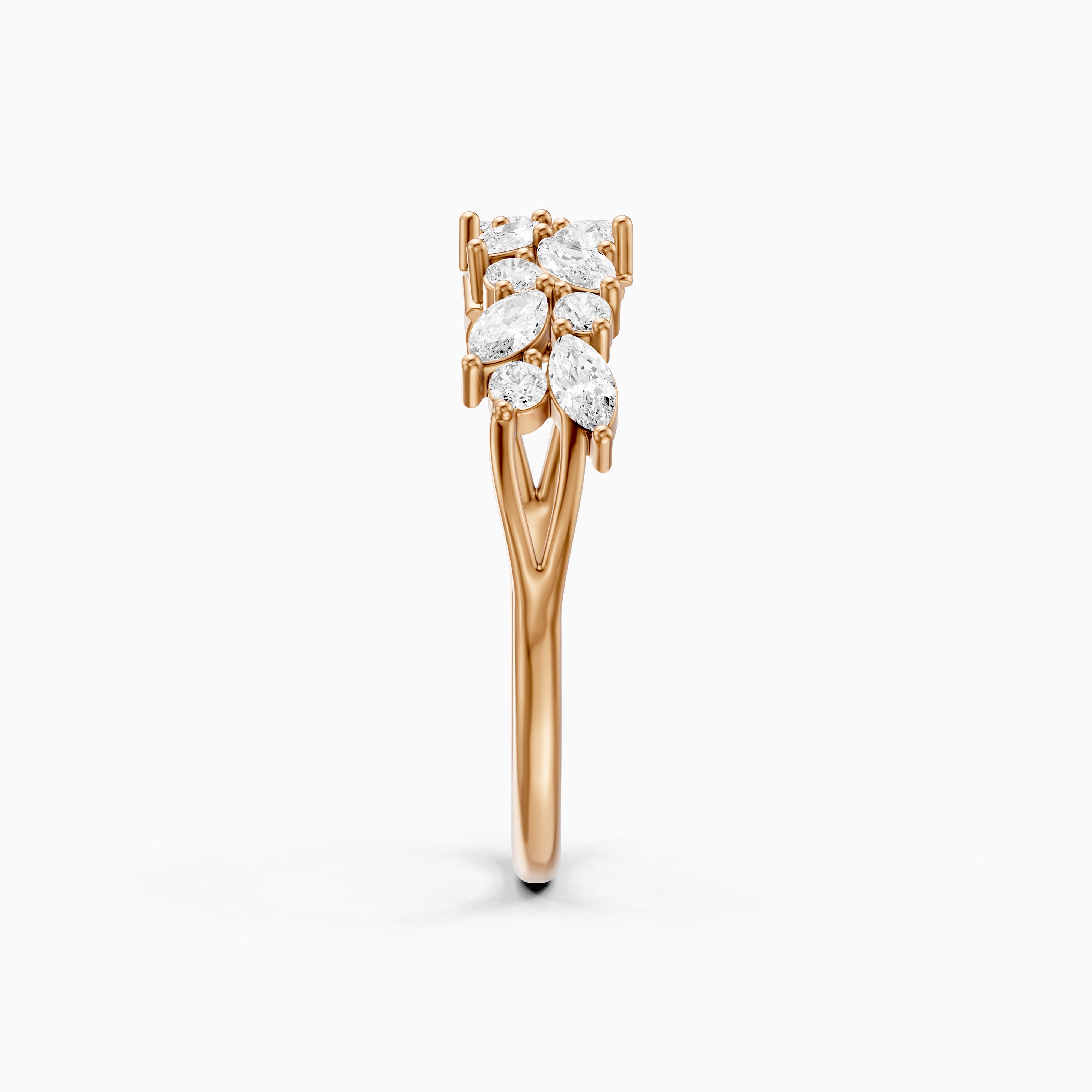Angelina Marquise Cluster Lab Grown Diamond Anniversary Band