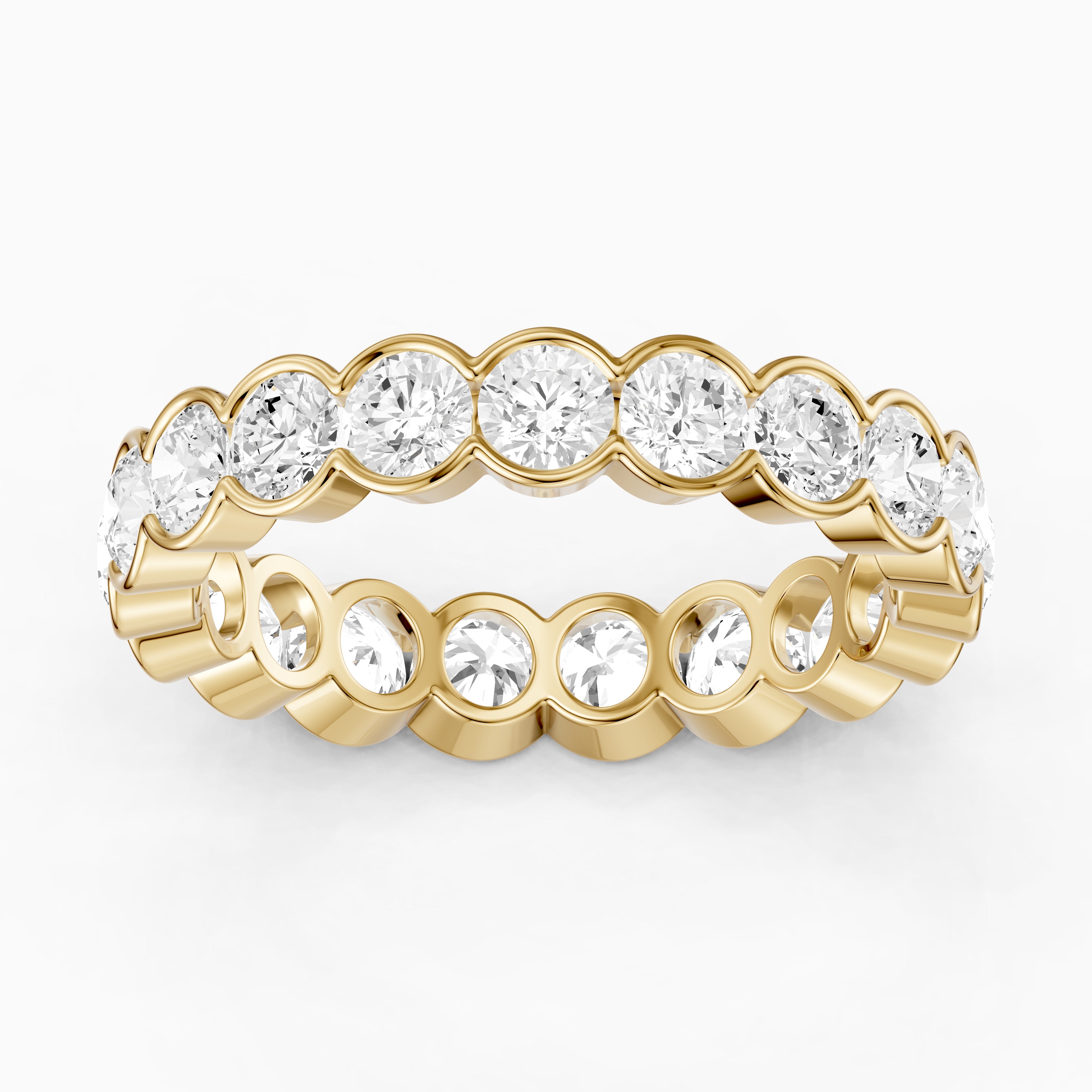 Jennifer Bezel Set Round Lab Grown Diamond Eternity Band