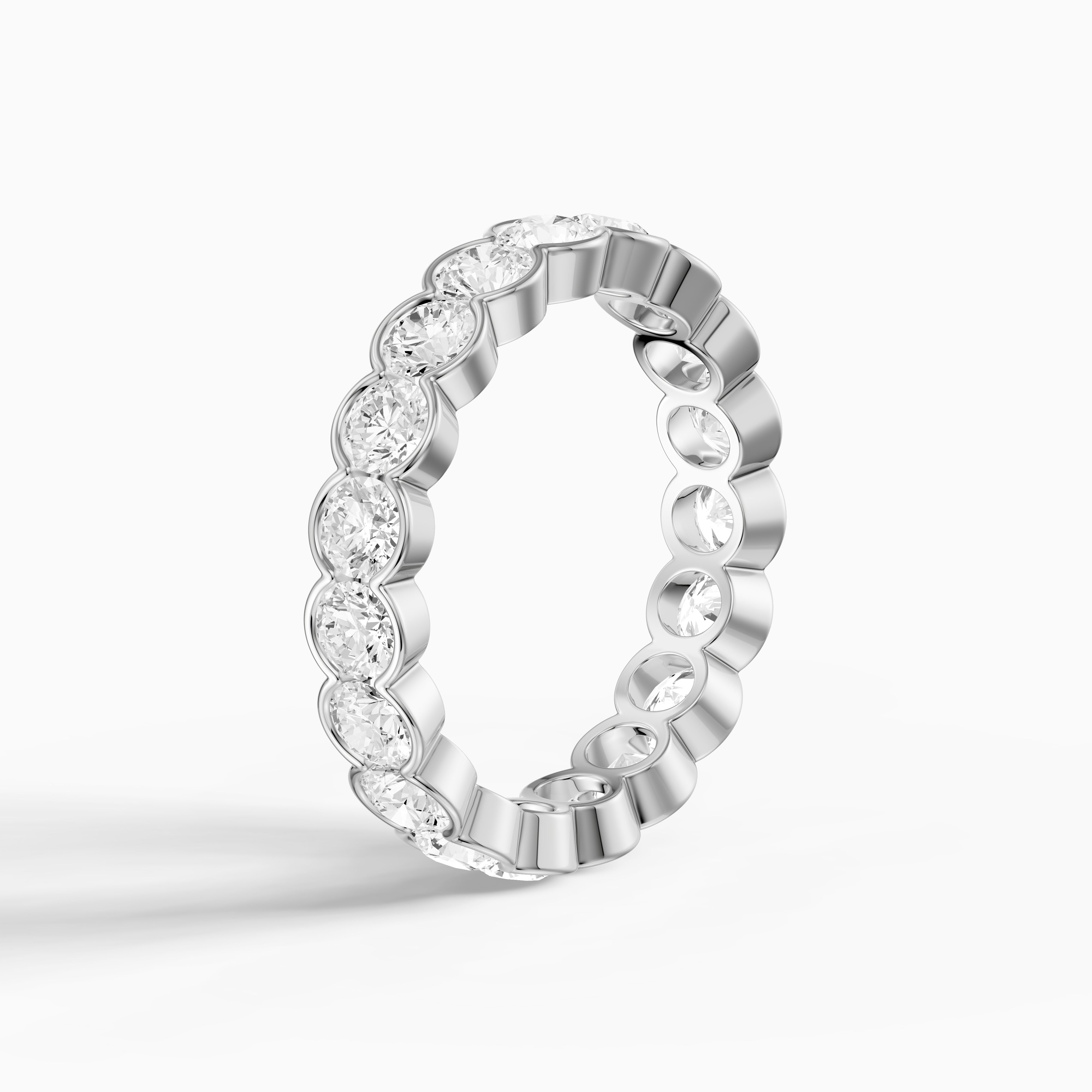 Jennifer Bezel Set Round Lab Grown Diamond Eternity Band