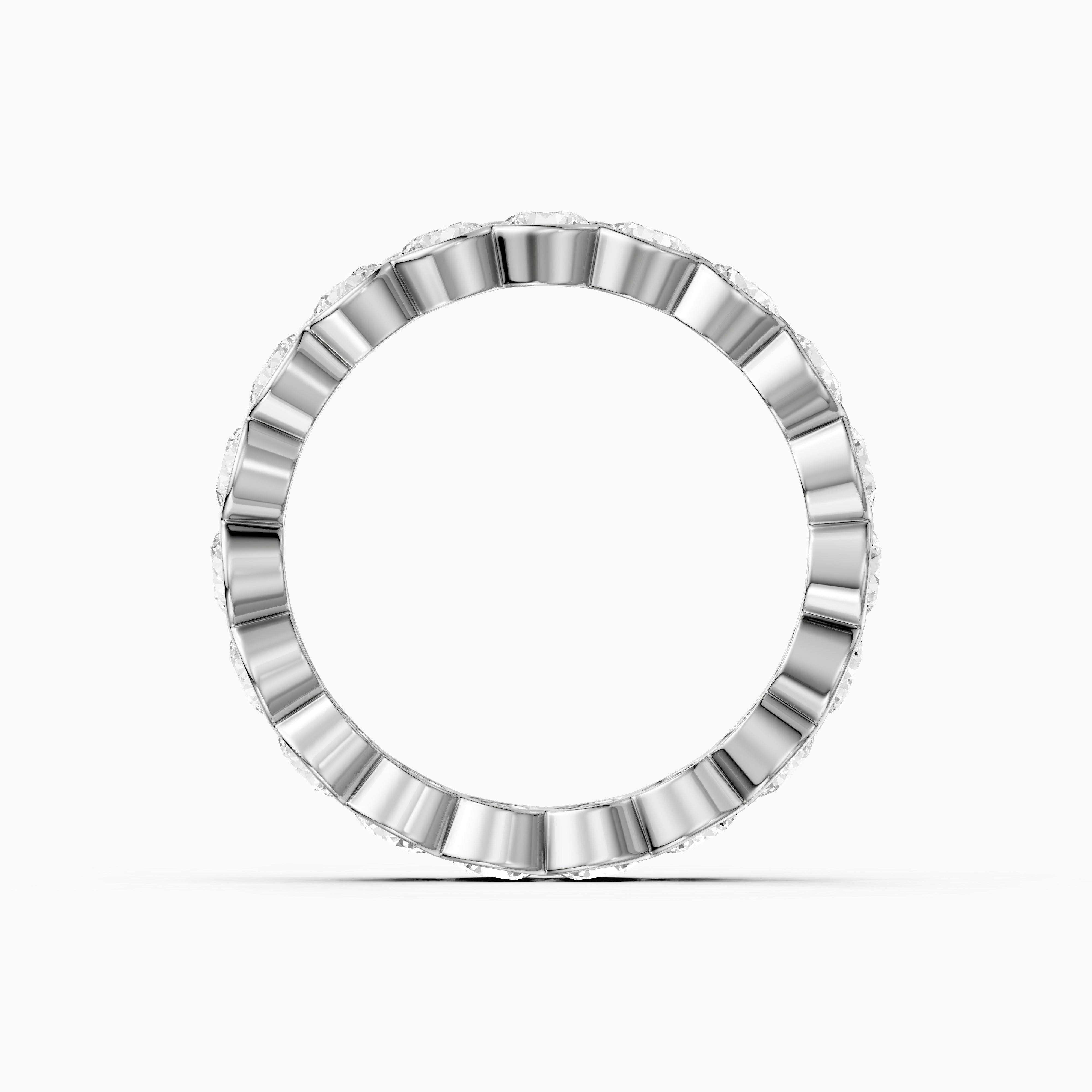 Jennifer Bezel Set Round Lab Grown Diamond Eternity Band
