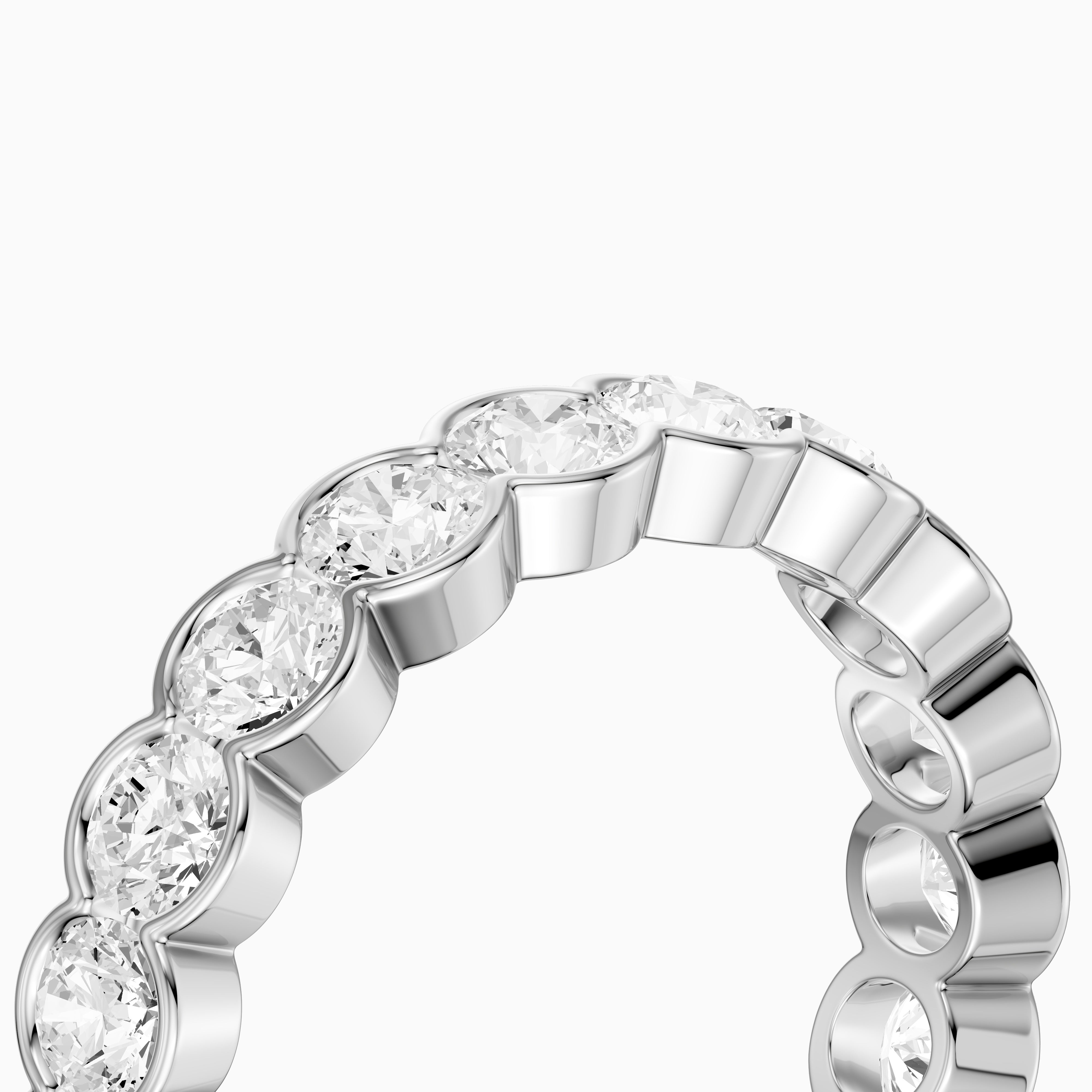 Jennifer Bezel Set Round Lab Grown Diamond Eternity Band