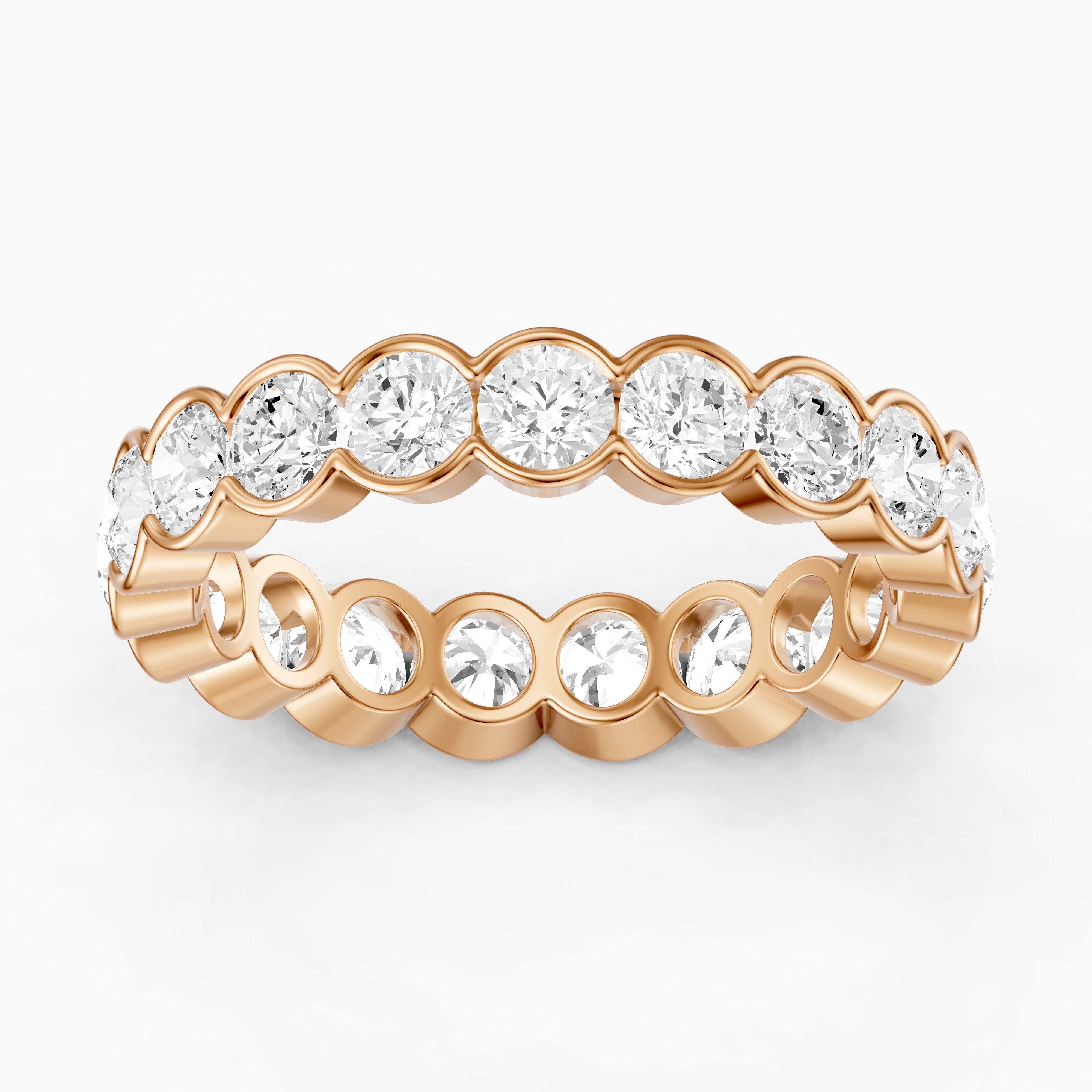 Jennifer Bezel Set Round Lab Grown Diamond Eternity Band