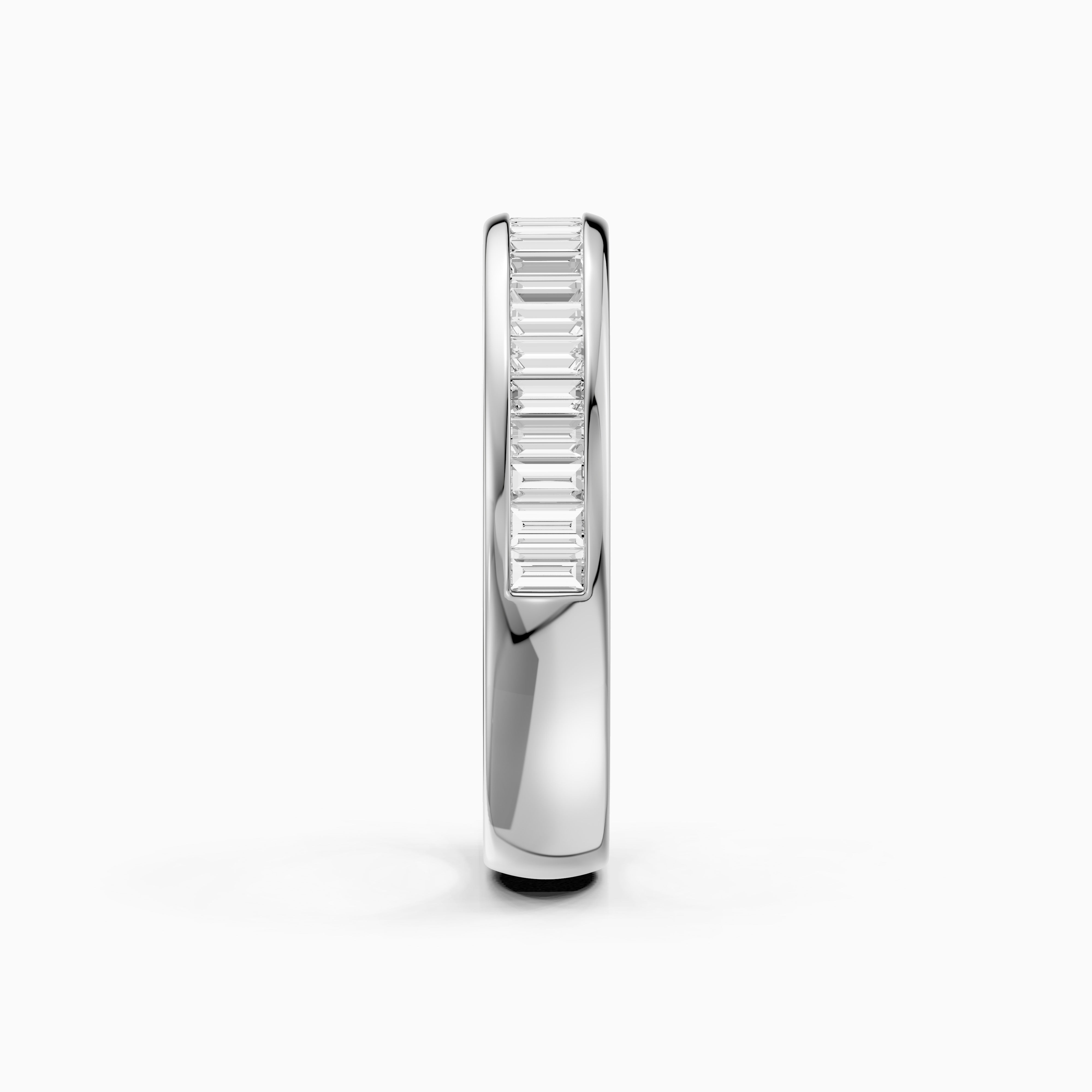 Megan Baguette Cut Channel Set Lab Grown Diamond Eternity Wedding Band