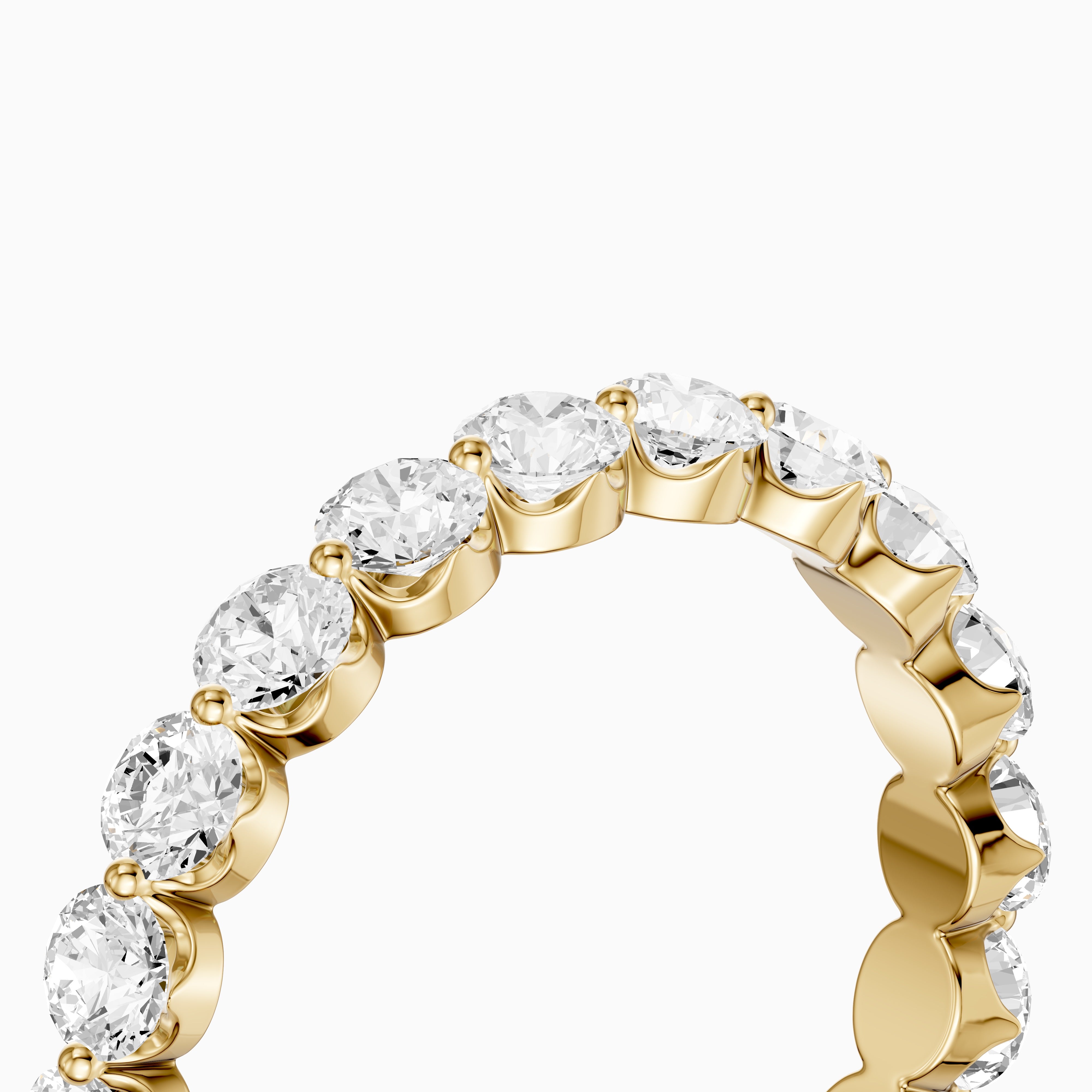 Gal Round Lab Grown Diamond Full Eternity Band