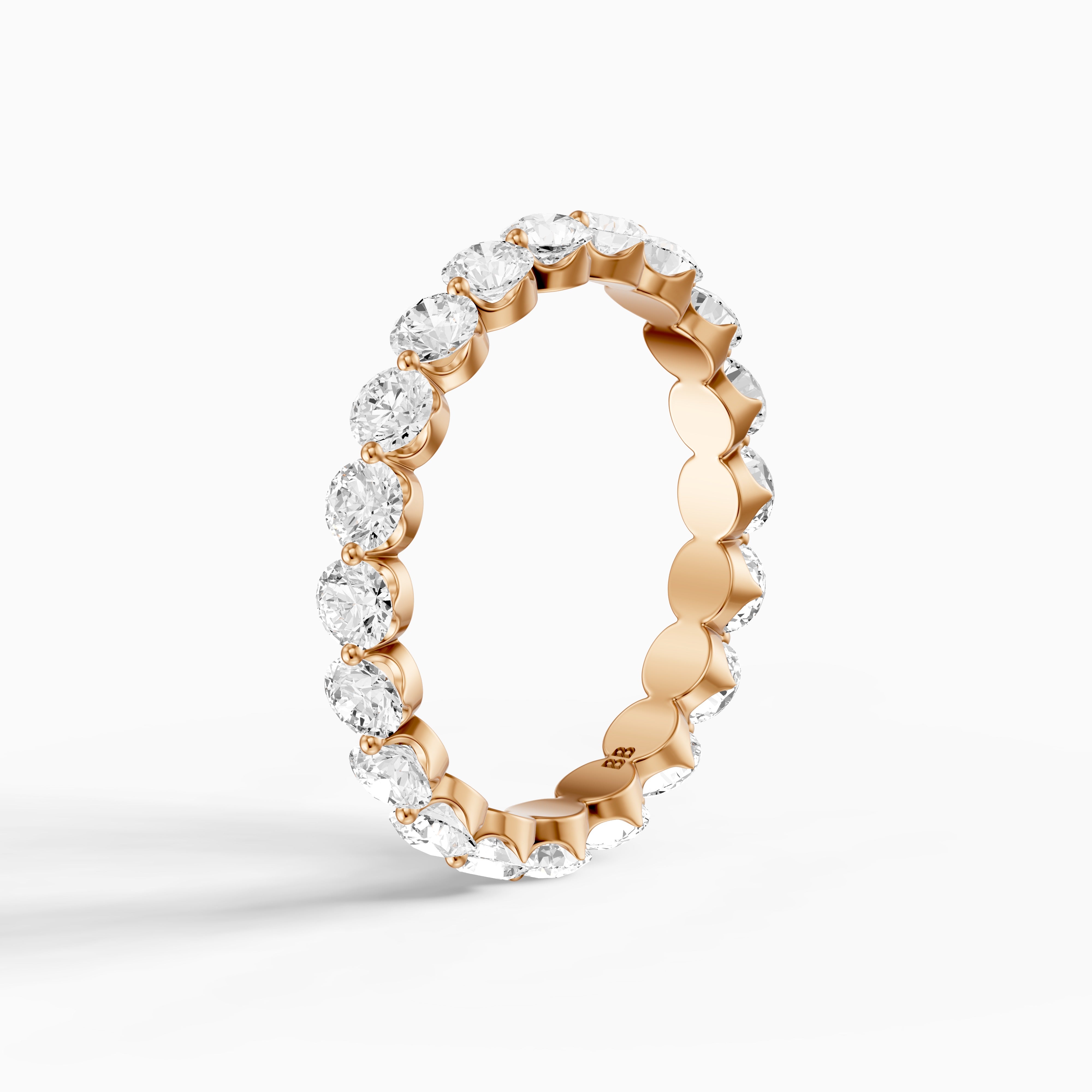 Gal Round Lab Grown Diamond Full Eternity Band