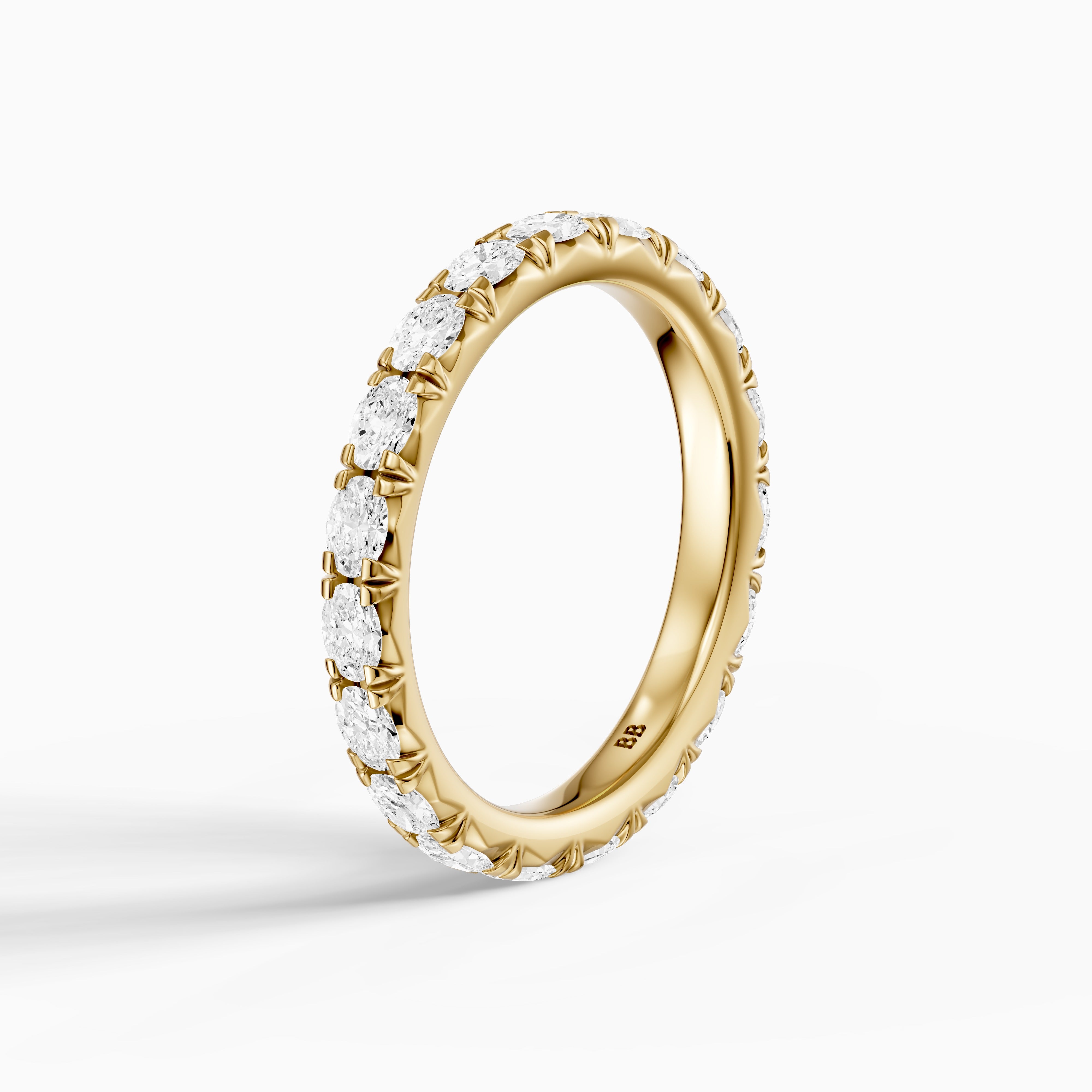 Anne Oval Lab Grown Diamond Eternity Wedding Band