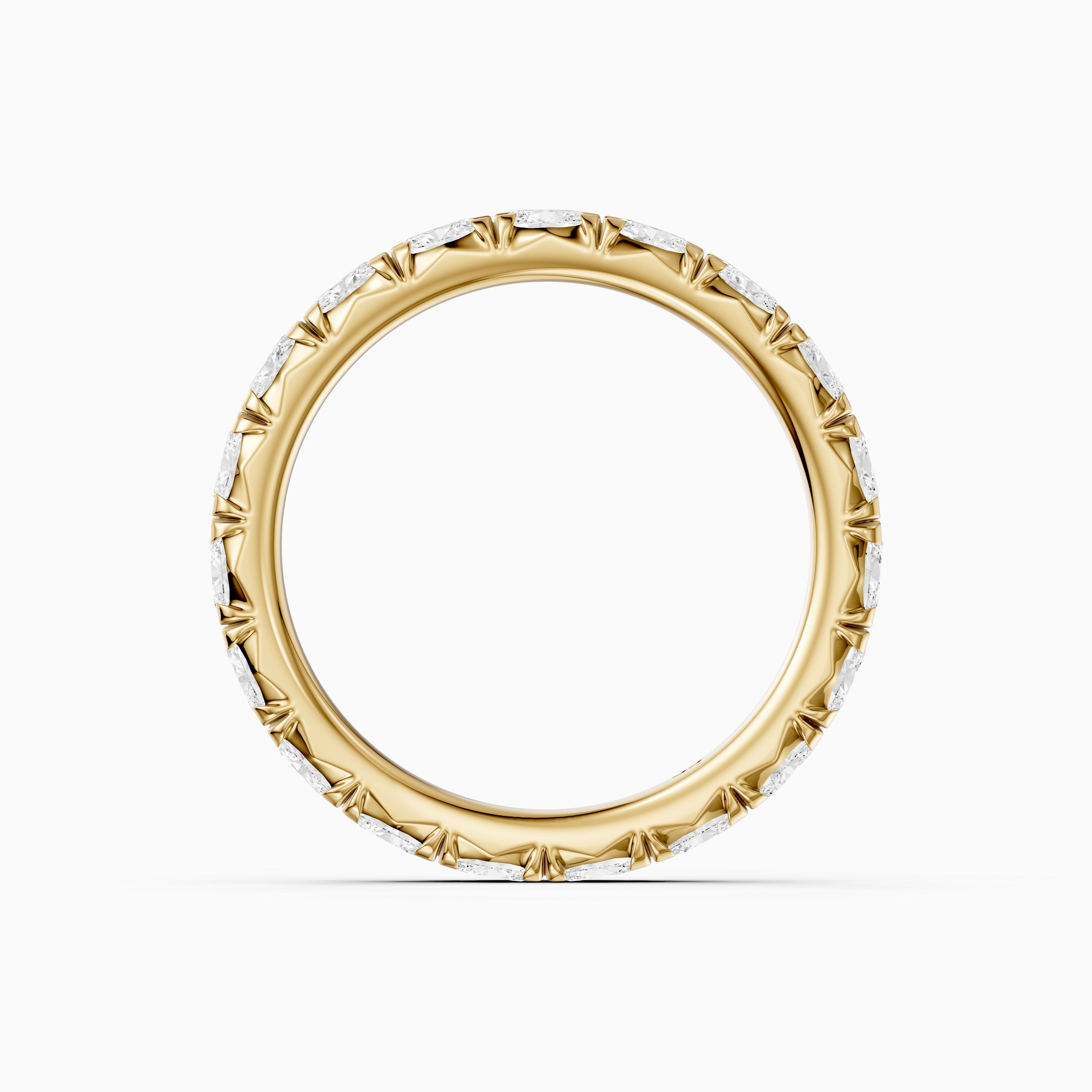 Anne Oval Lab Grown Diamond Eternity Wedding Band