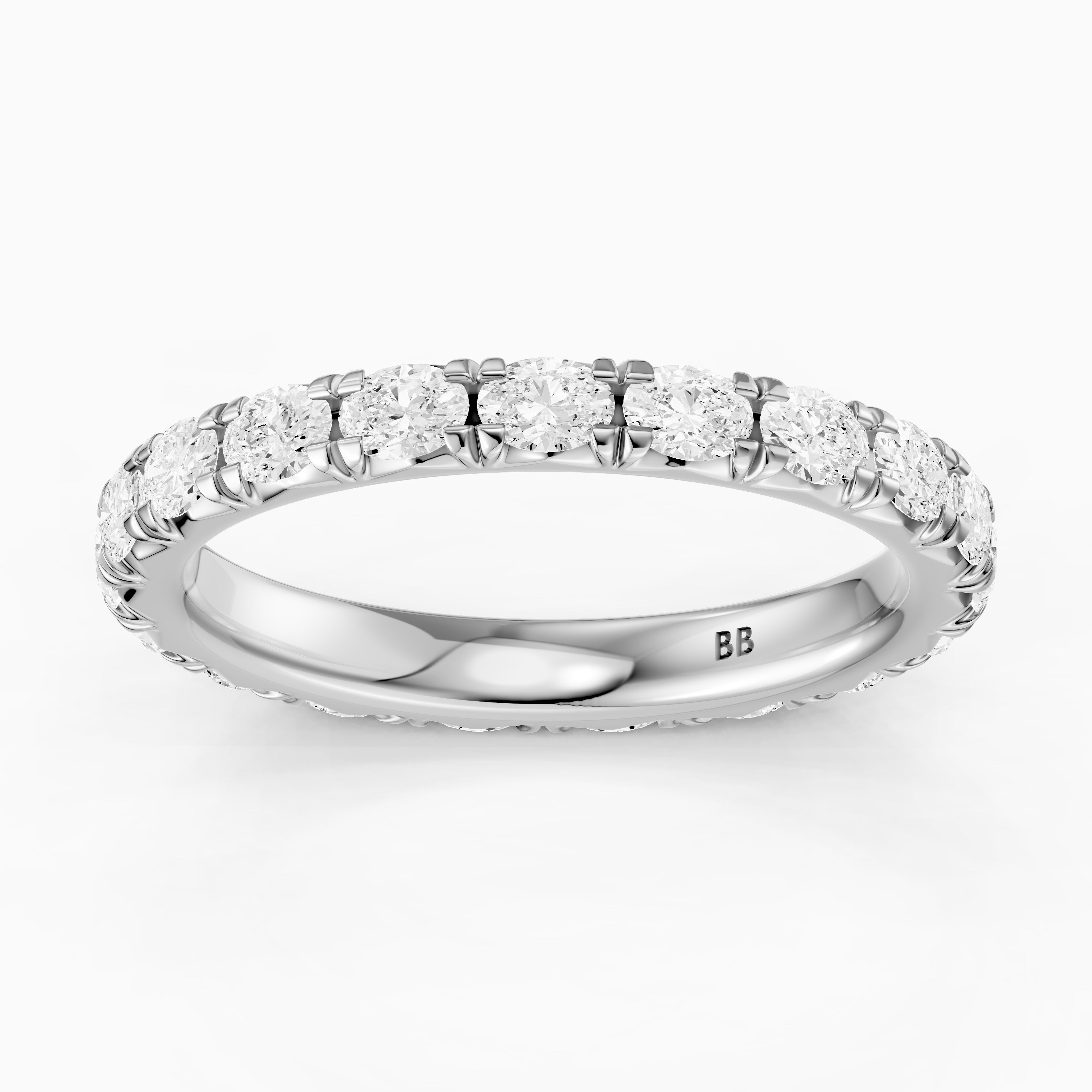 Anne Oval Lab Grown Diamond Eternity Wedding Band