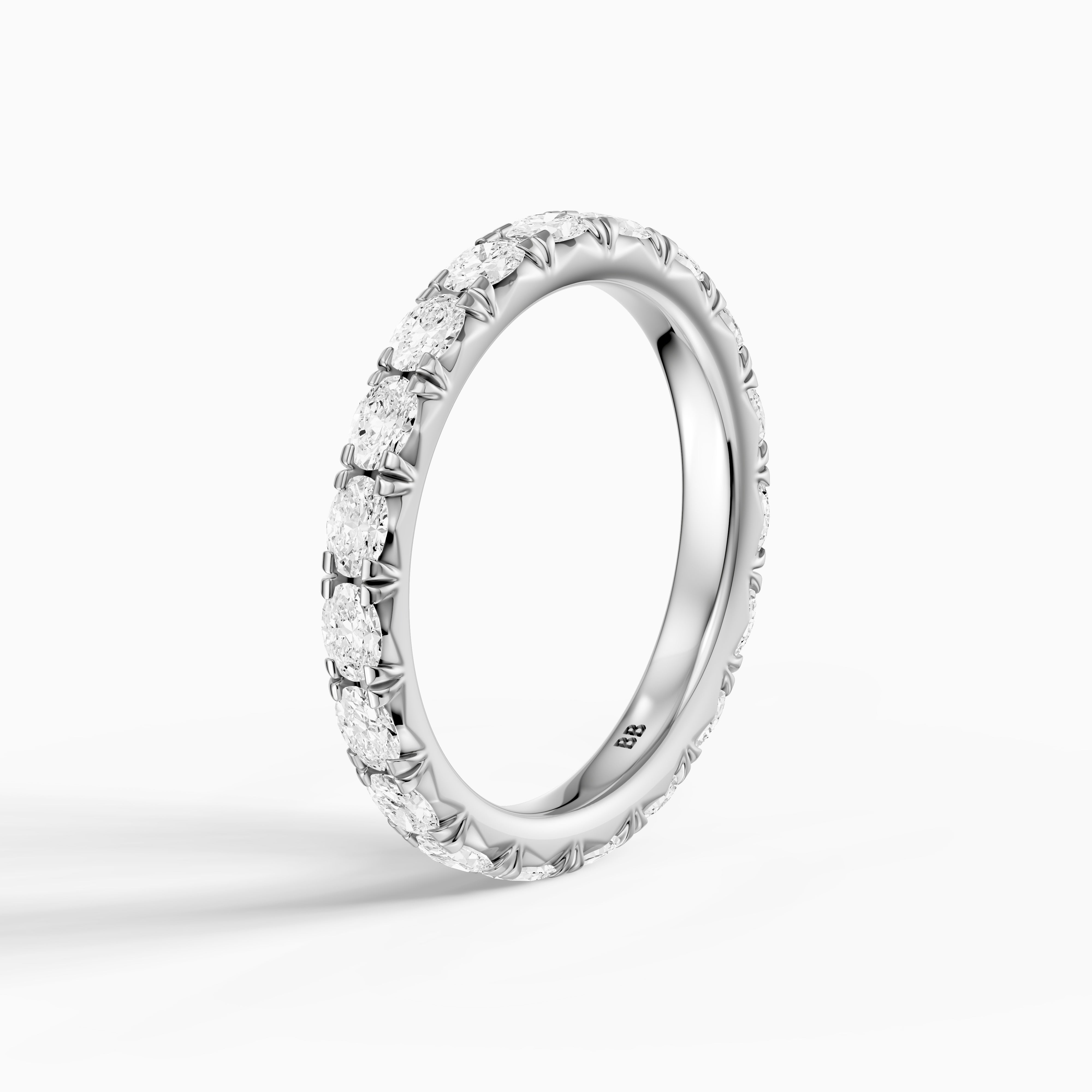 Anne Oval Lab Grown Diamond Eternity Wedding Band