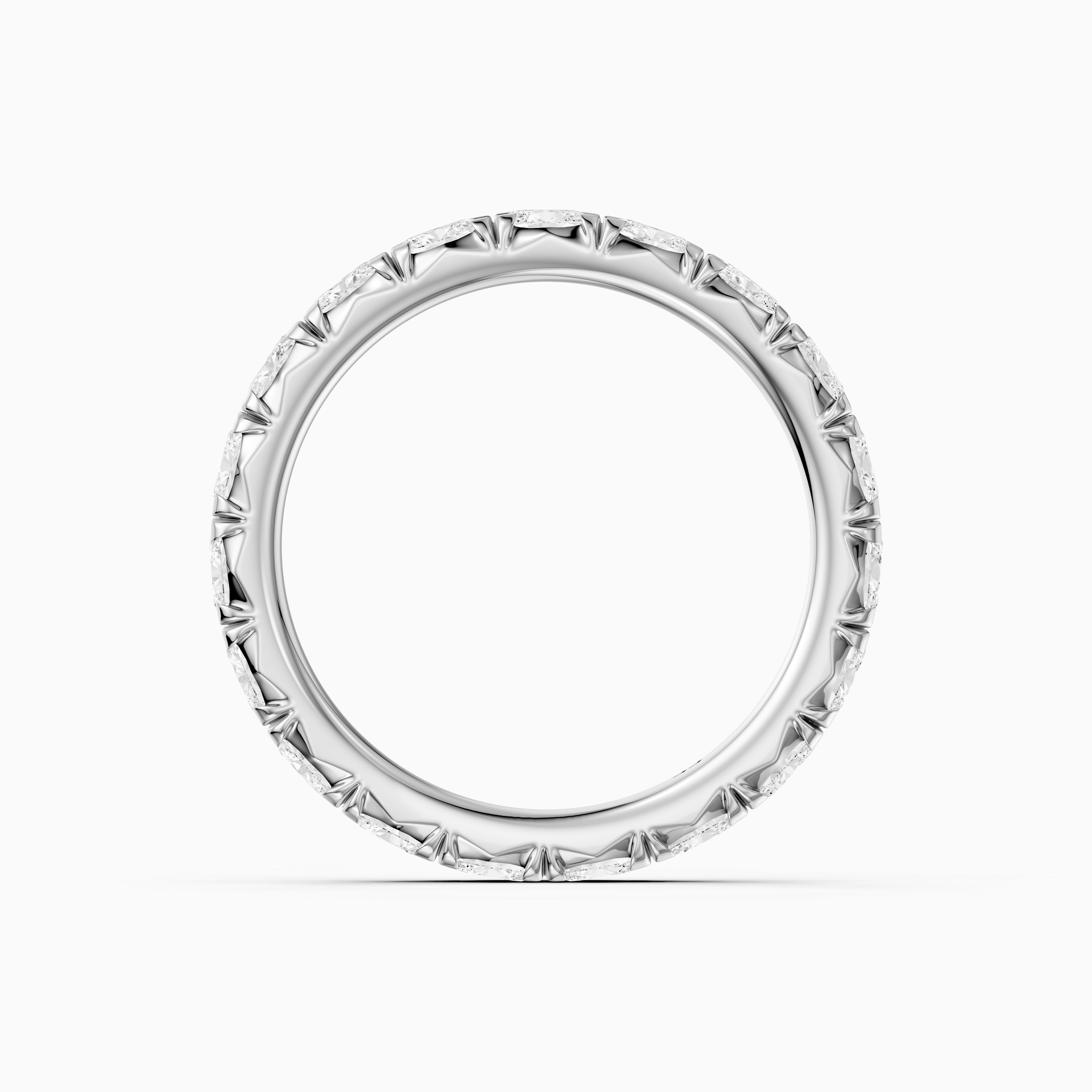 Anne Oval Lab Grown Diamond Eternity Wedding Band