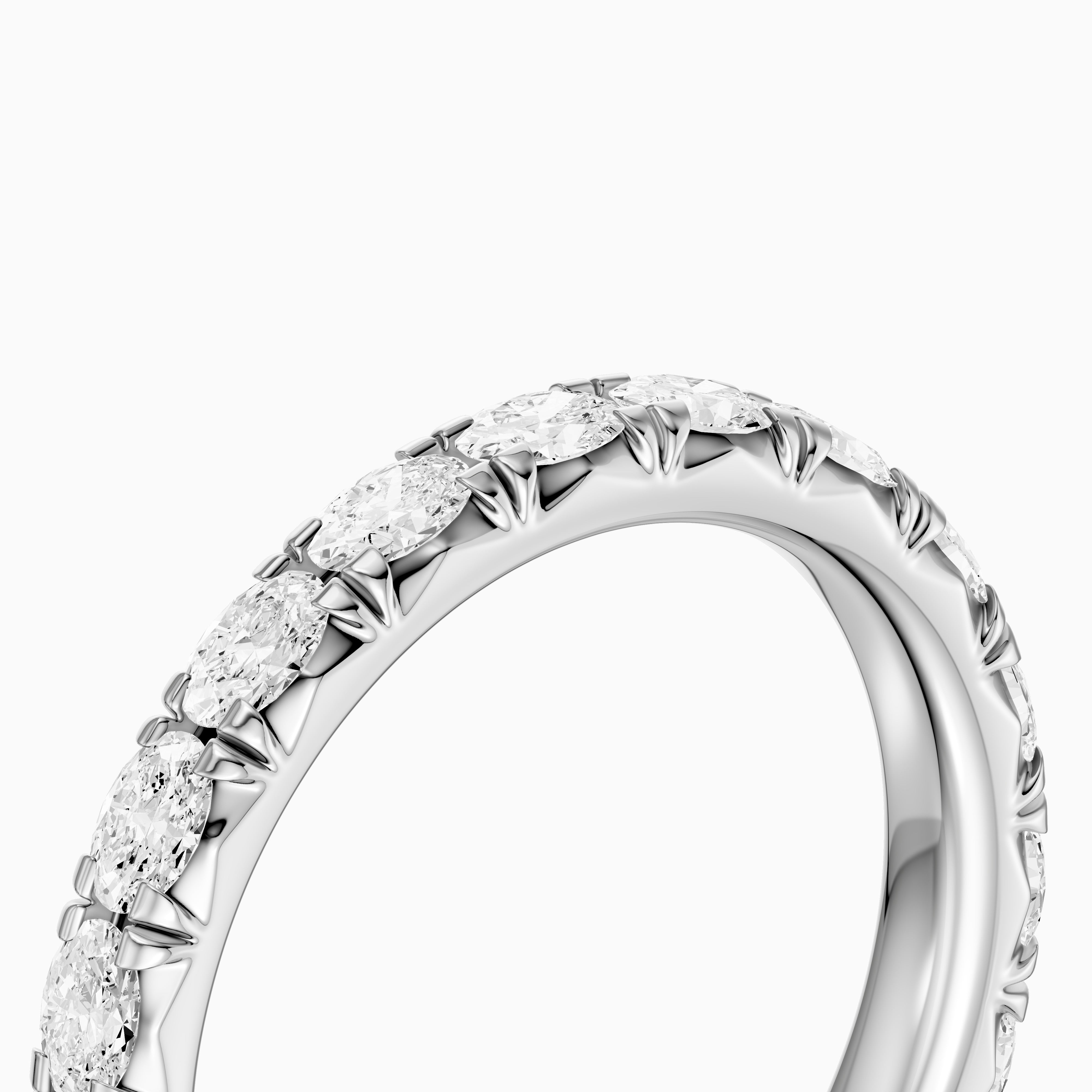 Anne Oval Lab Grown Diamond Eternity Wedding Band