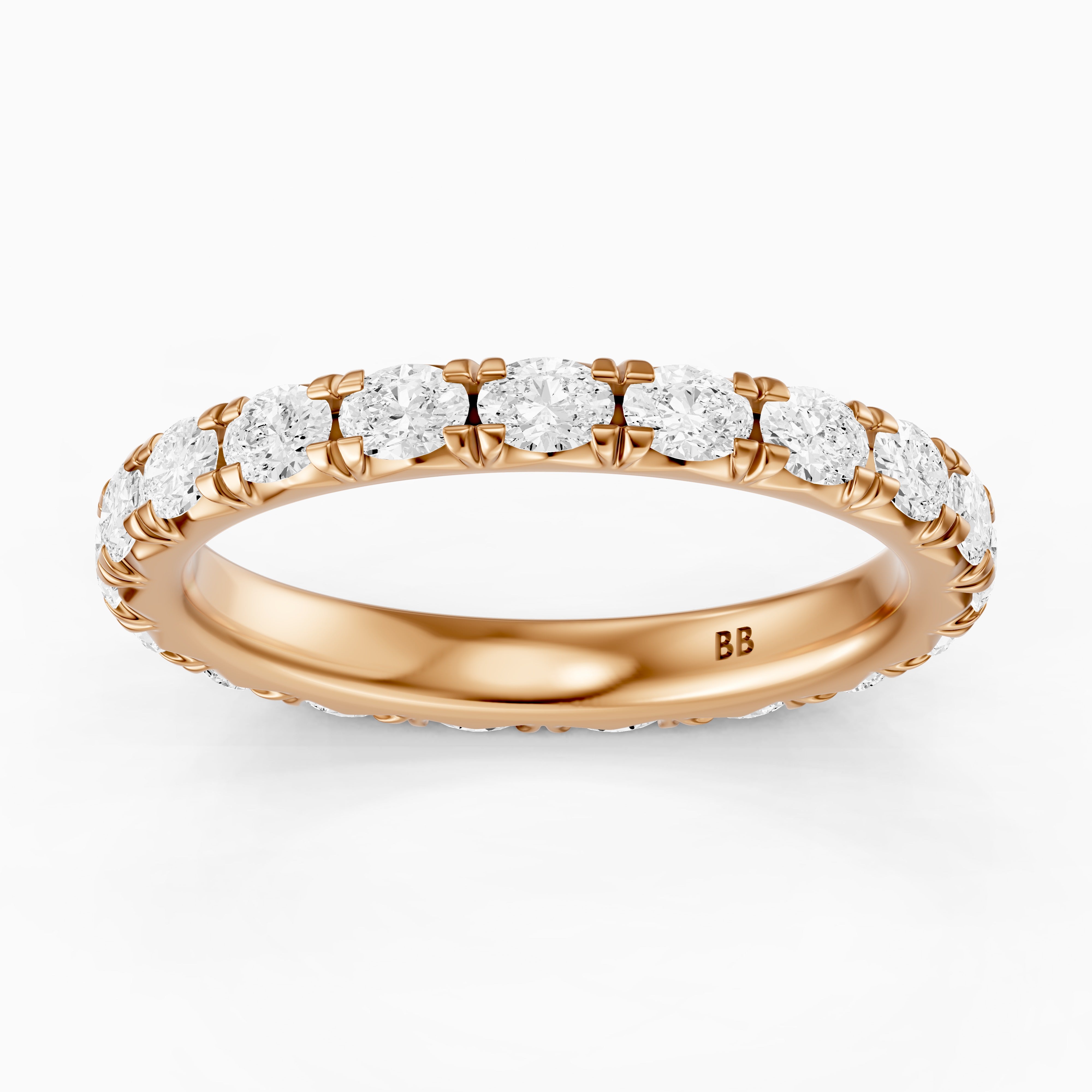 Anne Oval Lab Grown Diamond Eternity Wedding Band