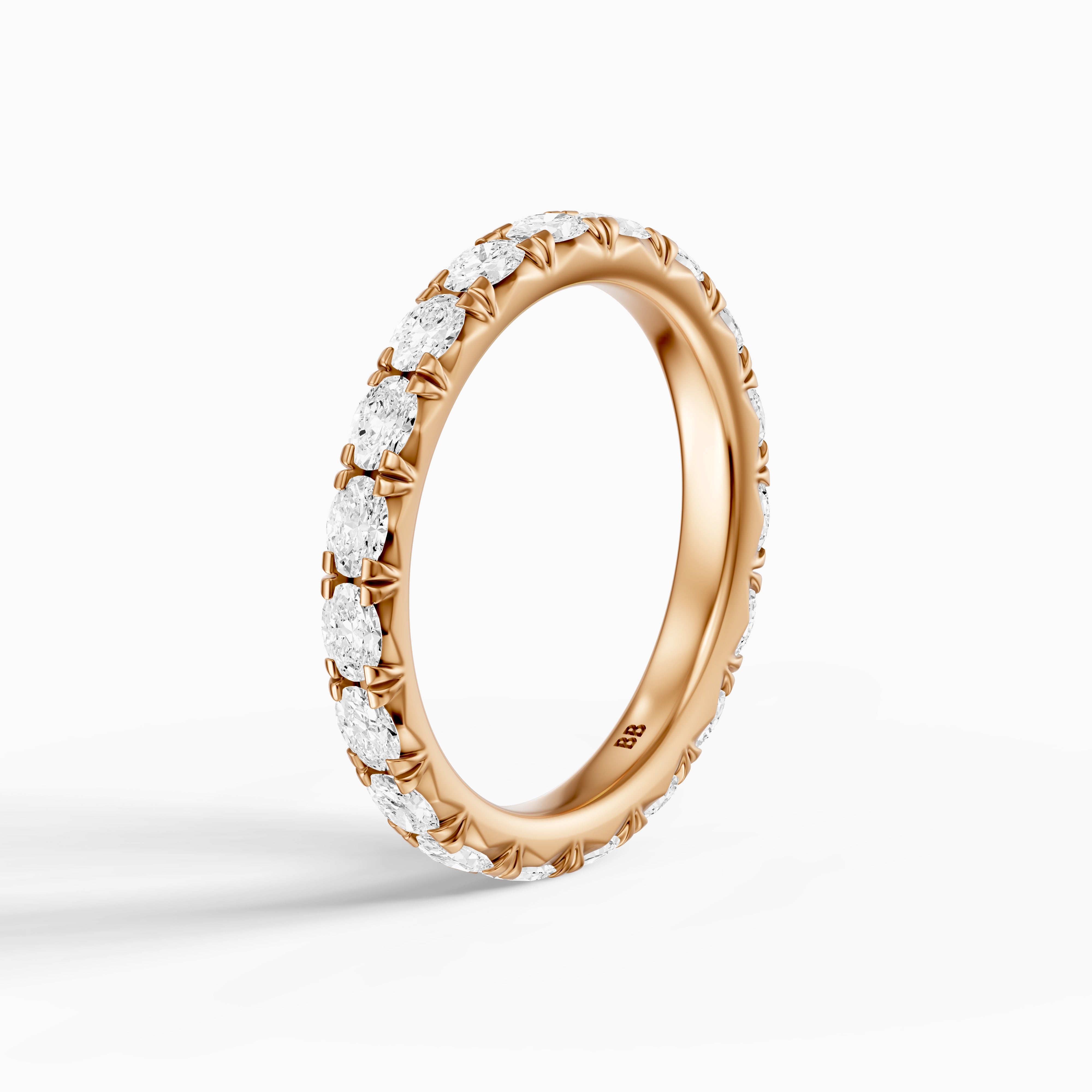 Anne Oval Lab Grown Diamond Eternity Wedding Band