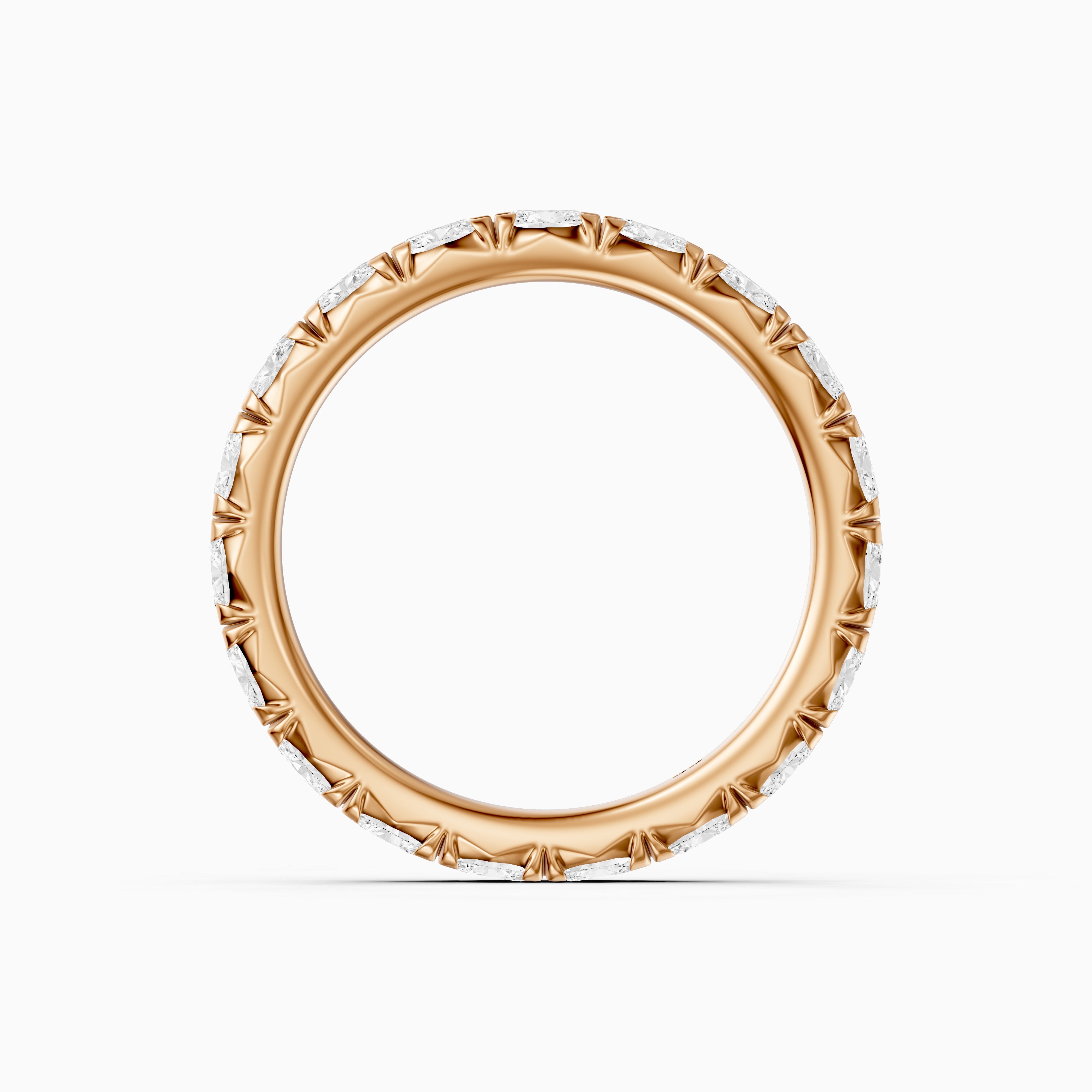 Anne Oval Lab Grown Diamond Eternity Wedding Band