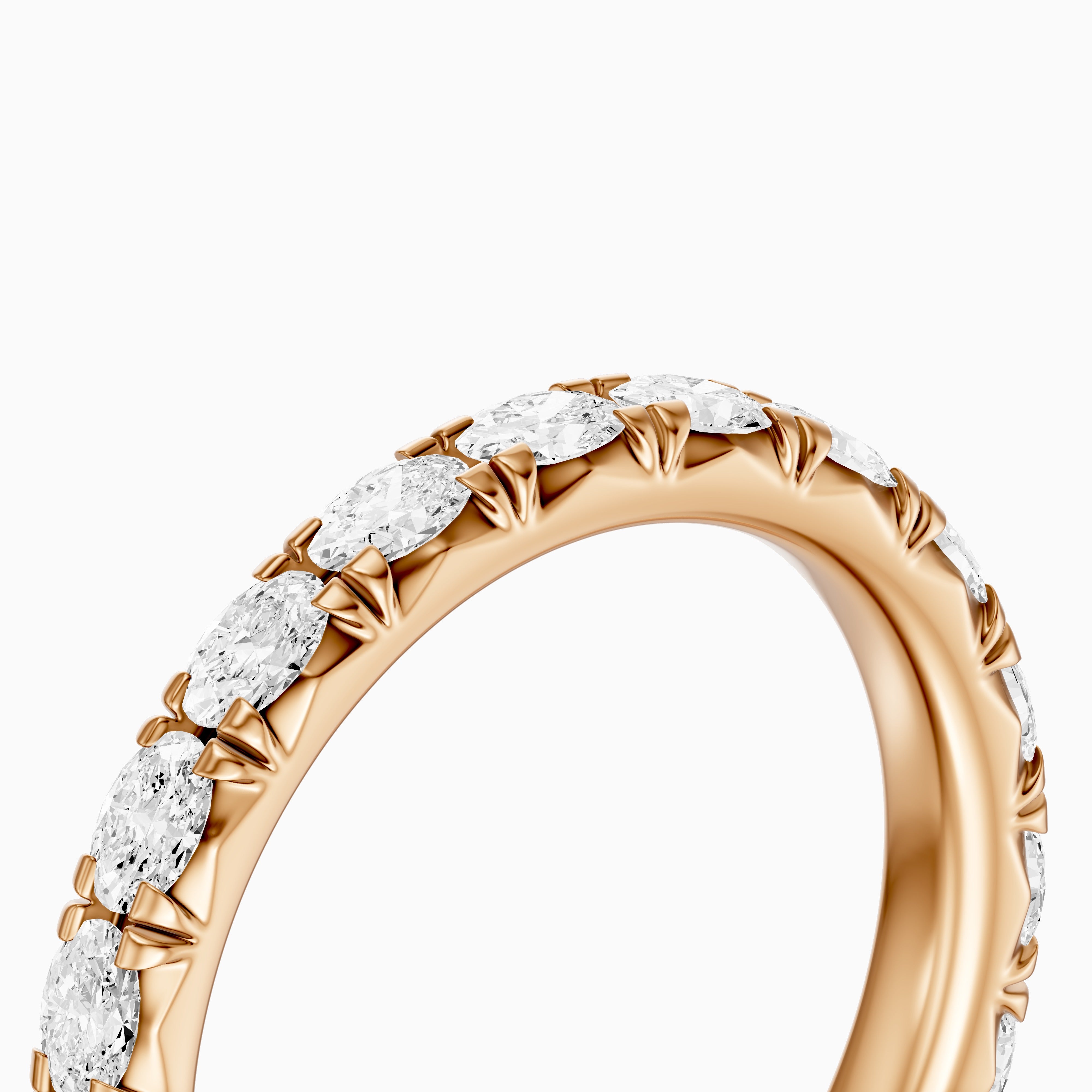 Anne Oval Lab Grown Diamond Eternity Wedding Band