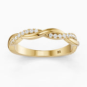 Adele Twisted Pave Lab Grown Diamond Wedding Band