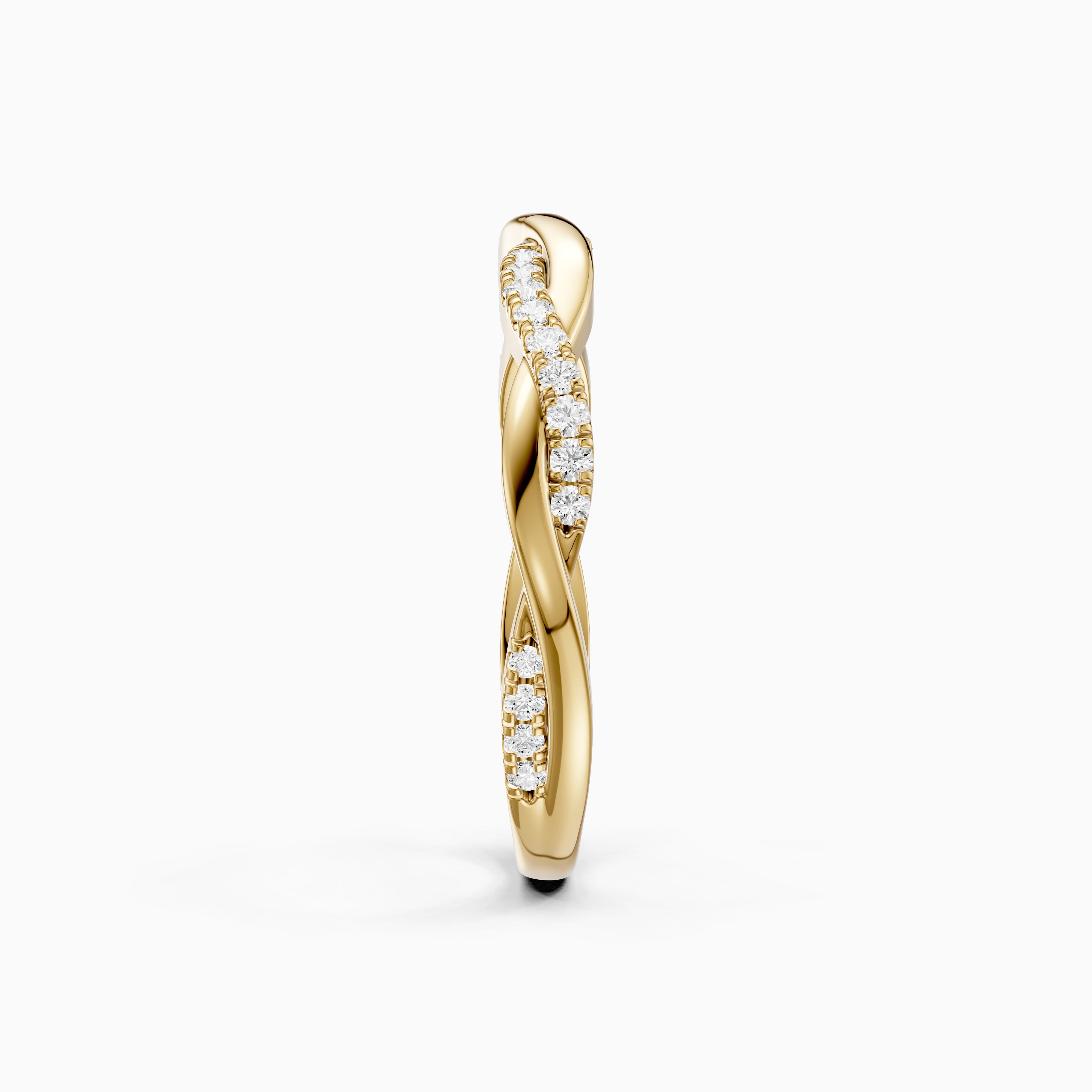 Adele Twisted Pave Lab Grown Diamond Wedding Band