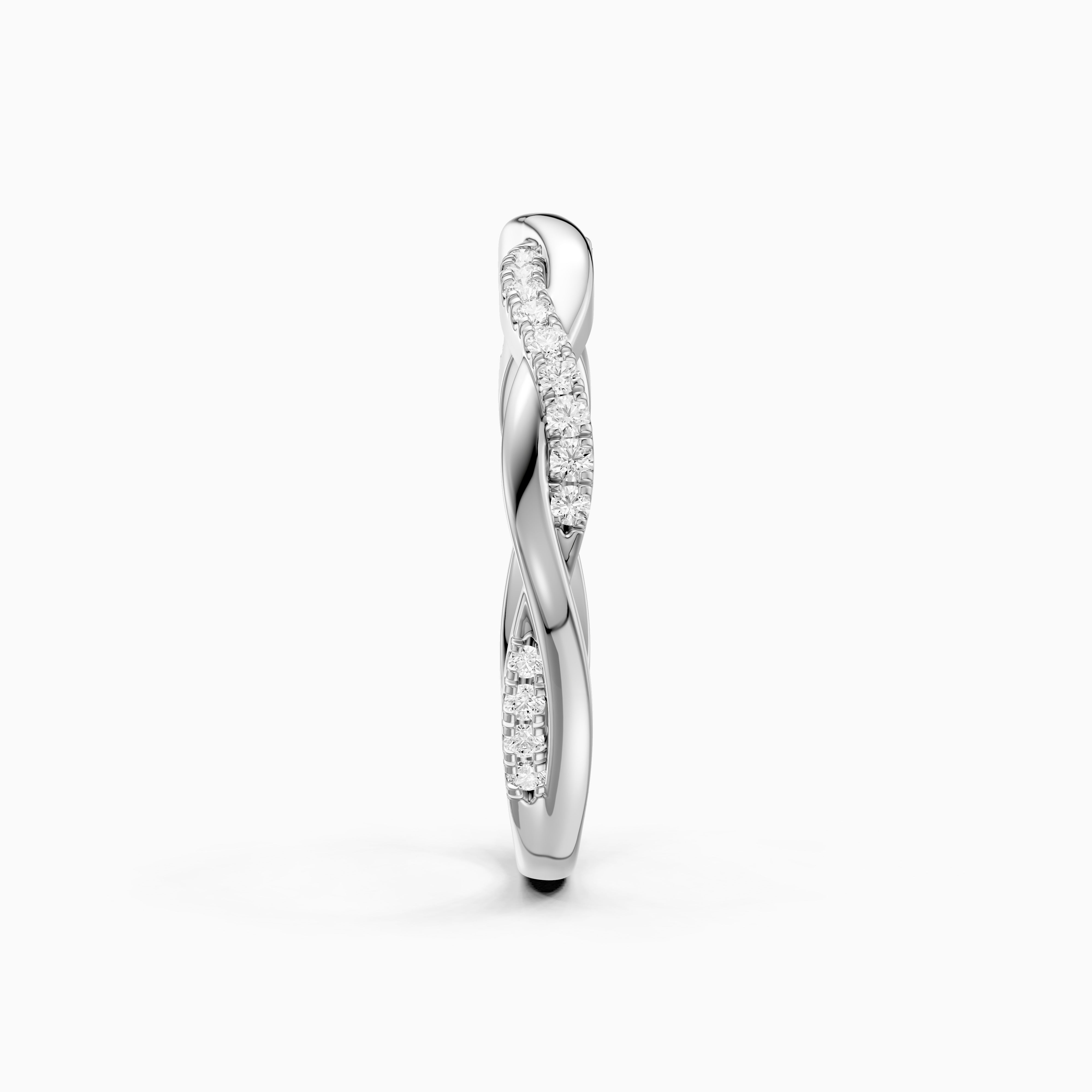 Adele Twisted Pave Lab Grown Diamond Wedding Band