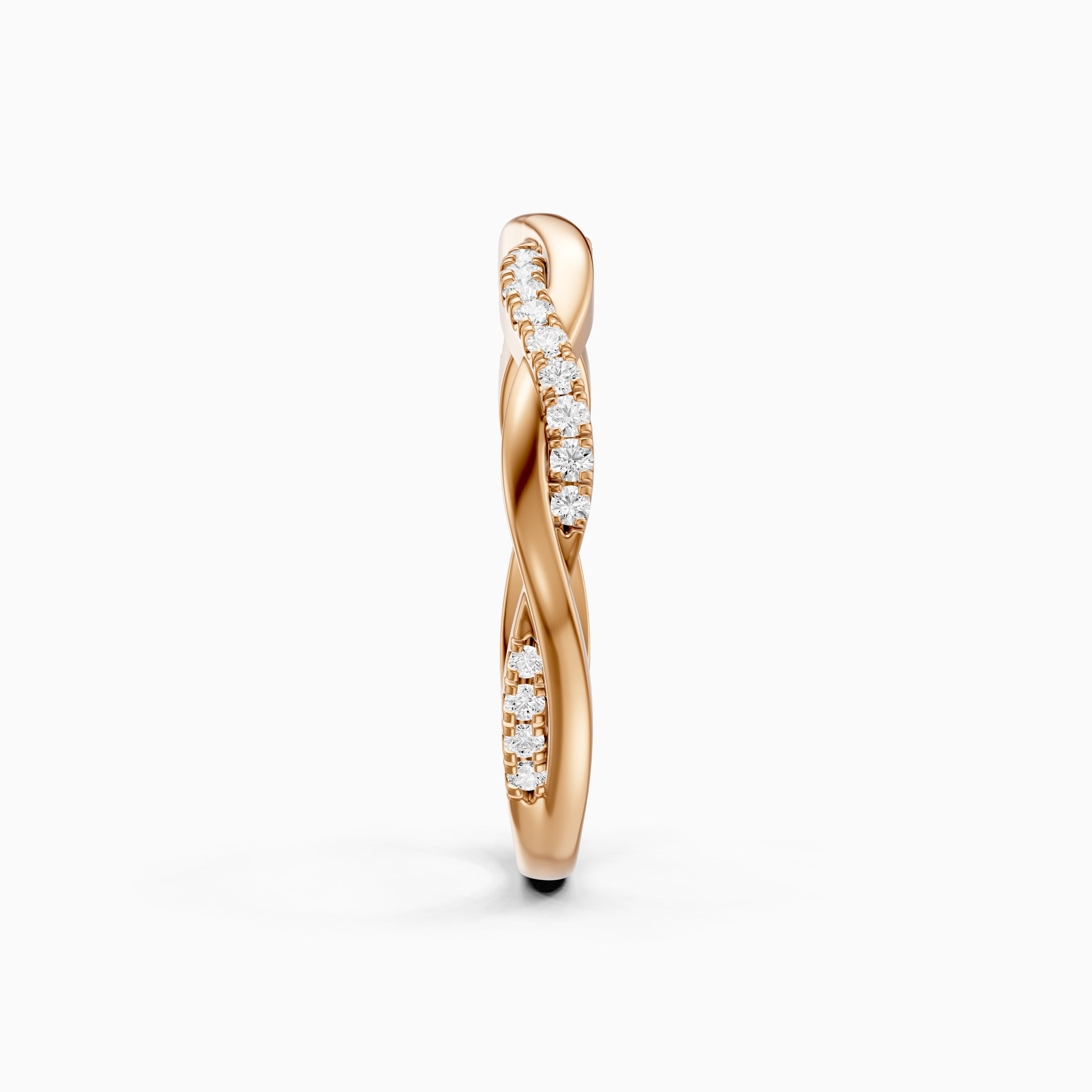 Adele Twisted Pave Lab Grown Diamond Wedding Band