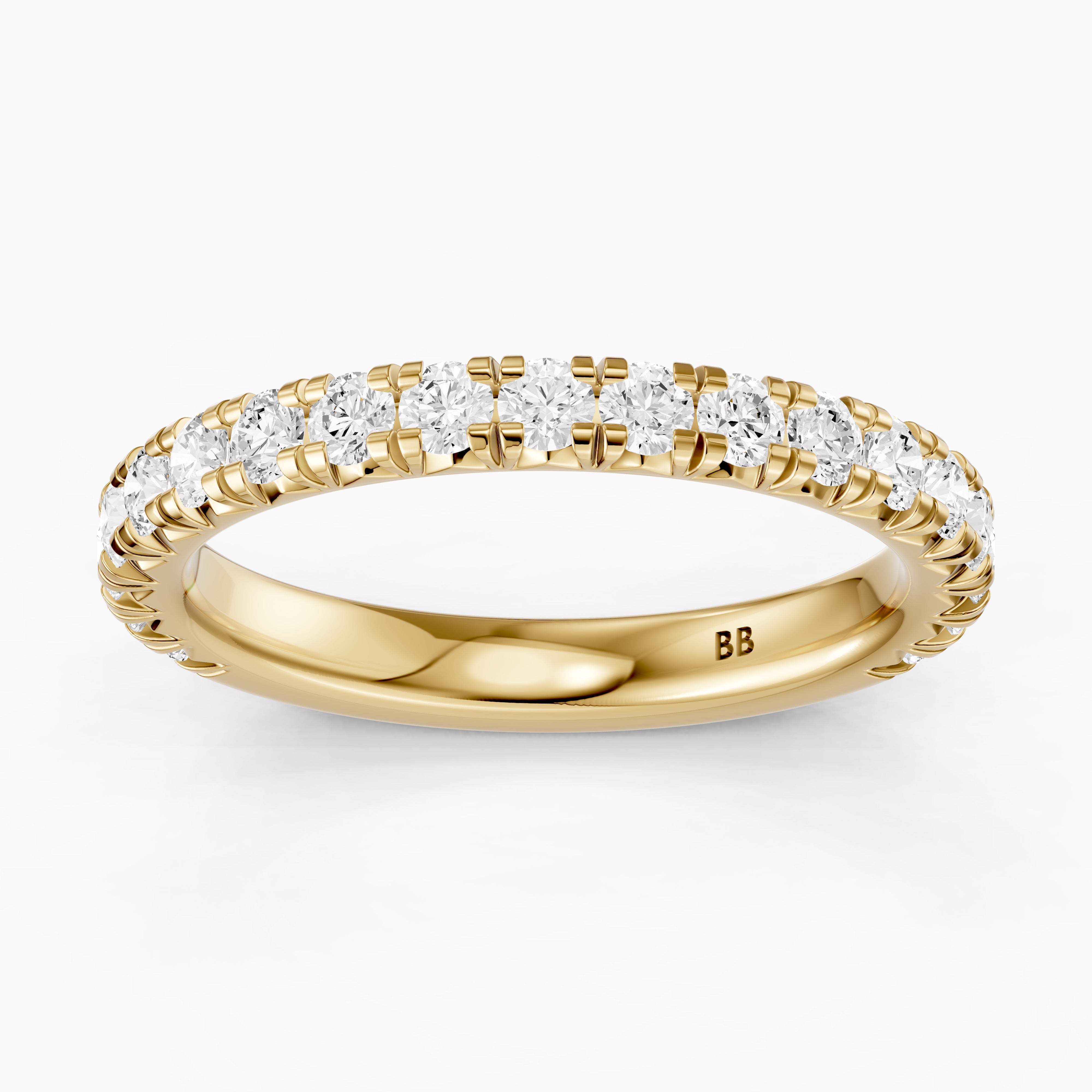 Camila Round Cut Shared Prong Lab Grown Diamond 3/4 Eternity Band
