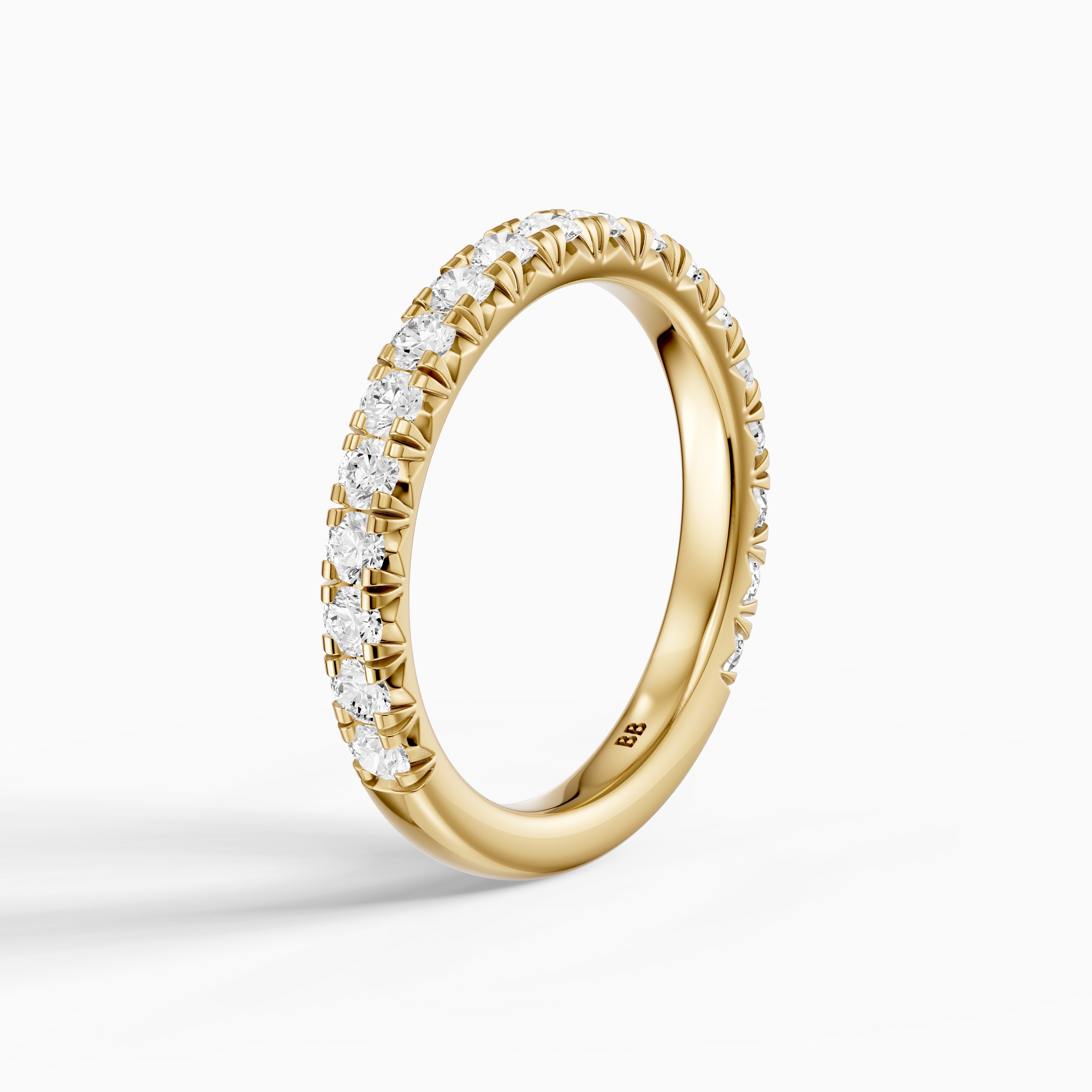 Camila Round Cut Shared Prong Lab Grown Diamond 3/4 Eternity Band
