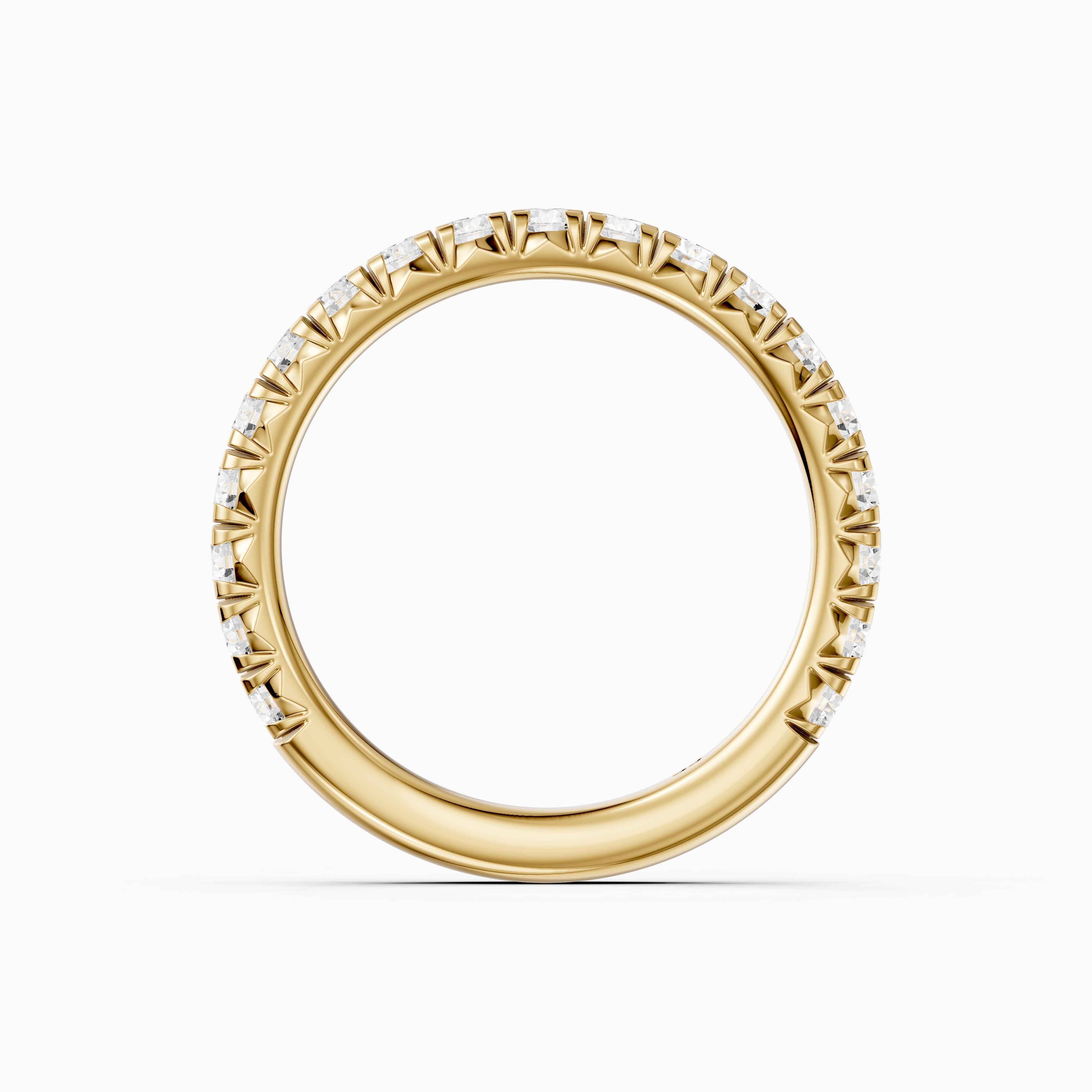 Camila Round Cut Shared Prong Lab Grown Diamond 3/4 Eternity Band