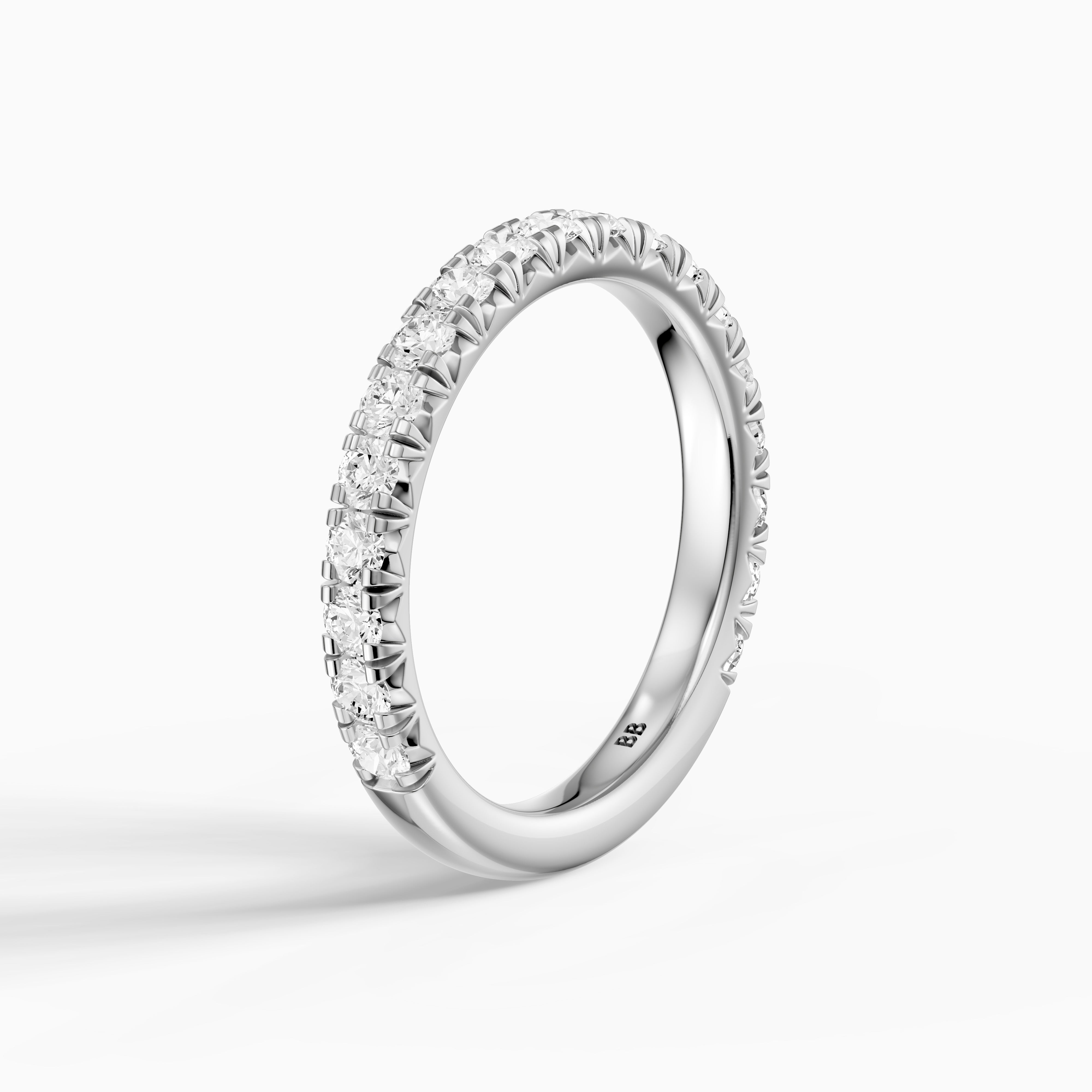Camila Round Cut Shared Prong Lab Grown Diamond 3/4 Eternity Band