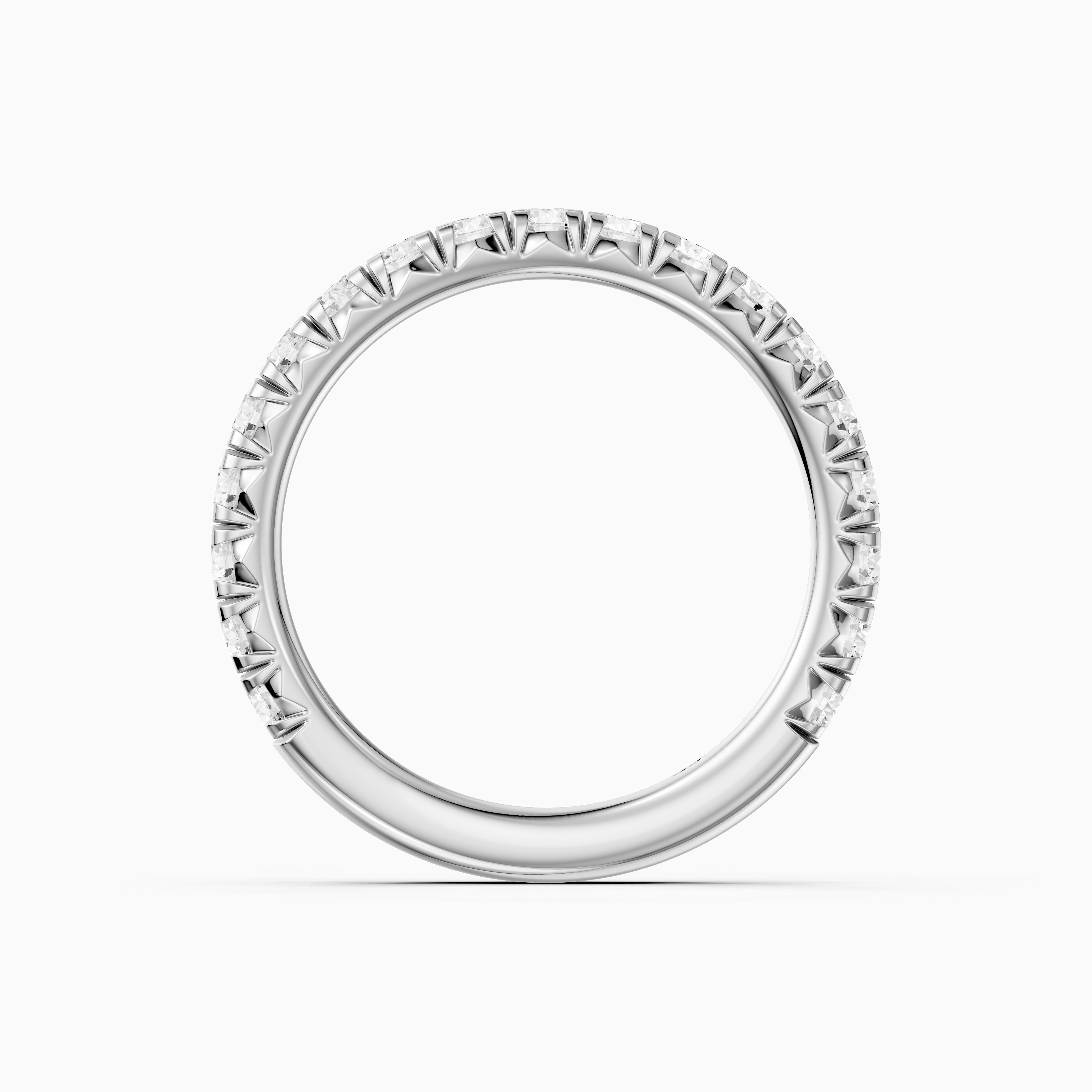 Camila Round Cut Shared Prong Lab Grown Diamond 3/4 Eternity Band