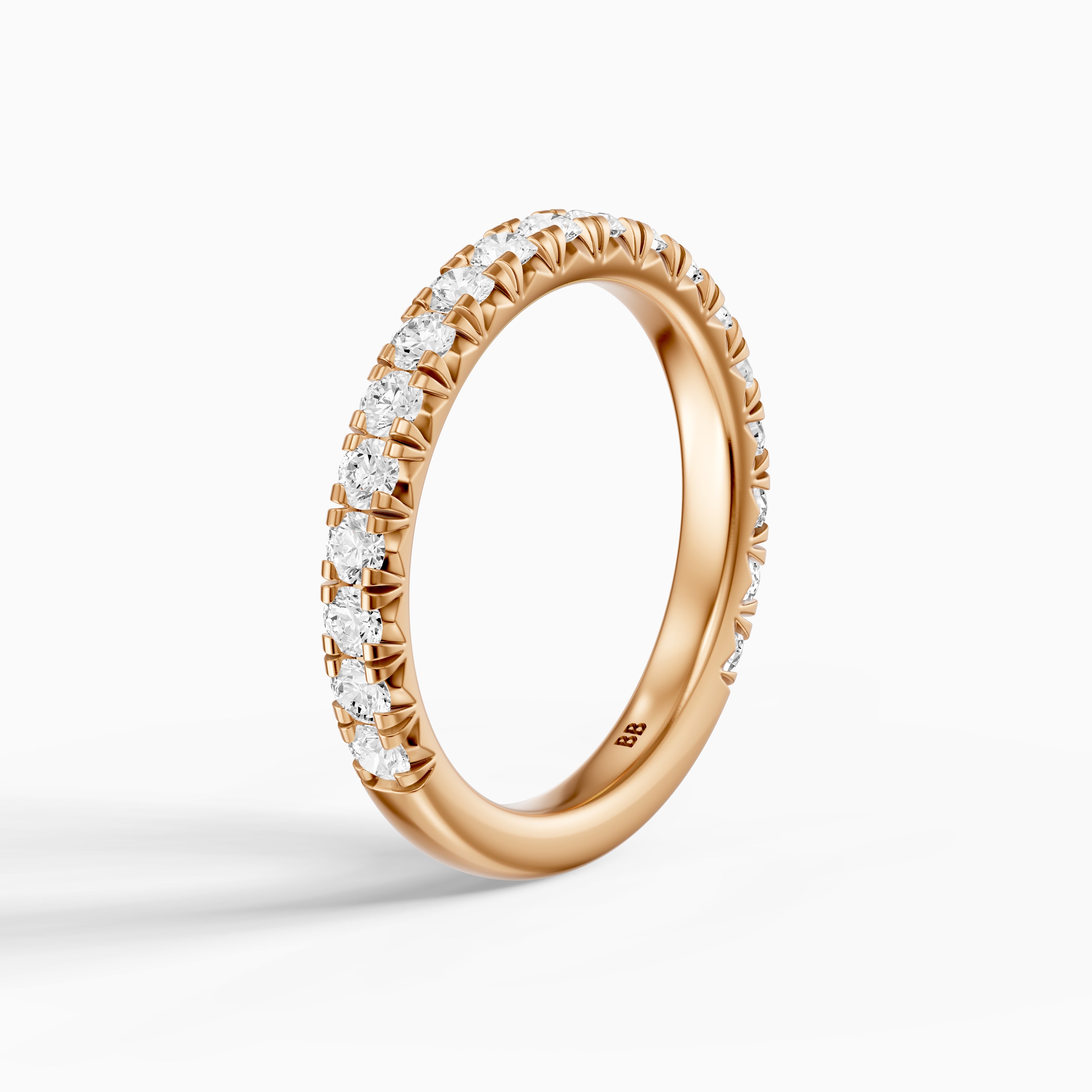 Camila Round Cut Shared Prong Lab Grown Diamond 3/4 Eternity Band