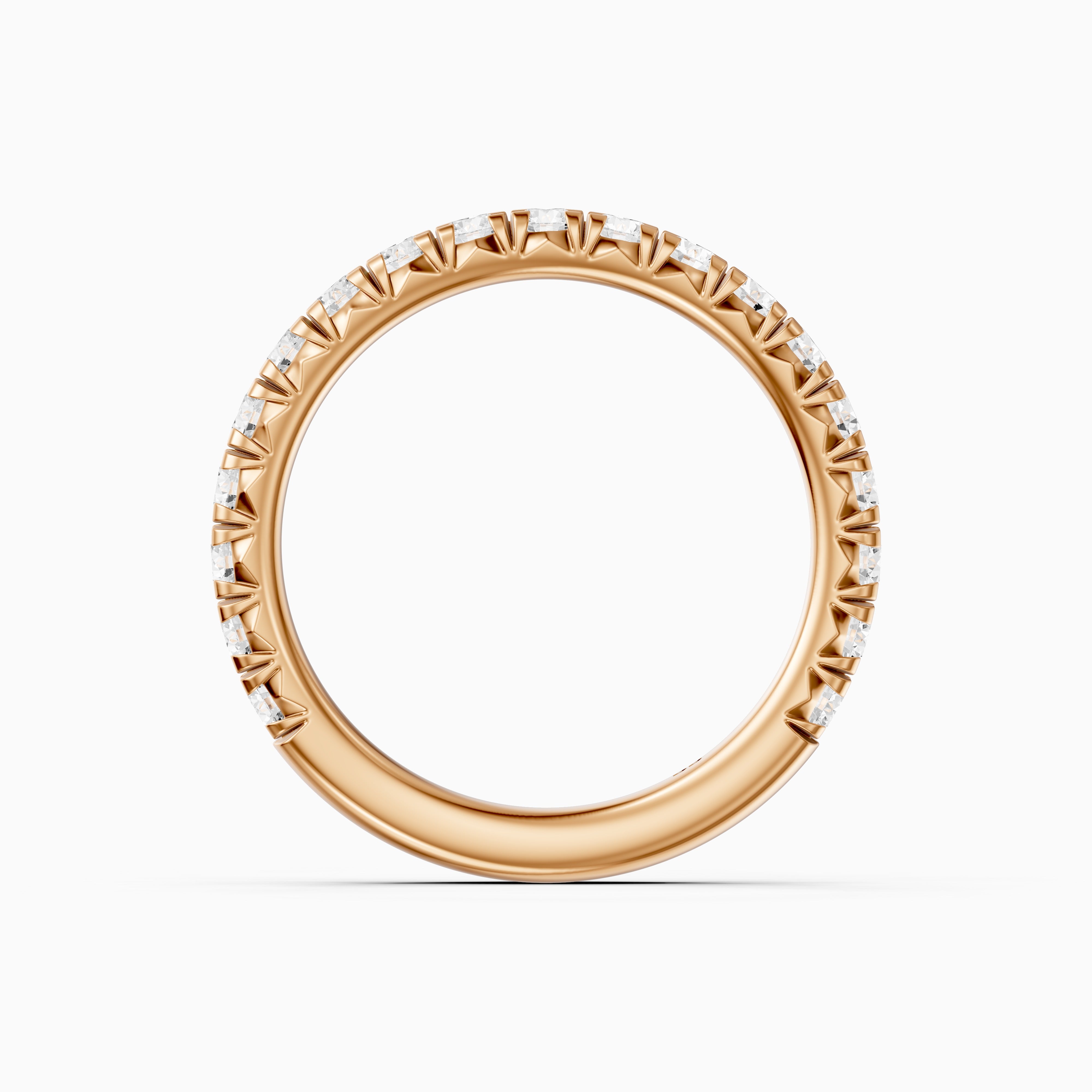 Camila Round Cut Shared Prong Lab Grown Diamond 3/4 Eternity Band