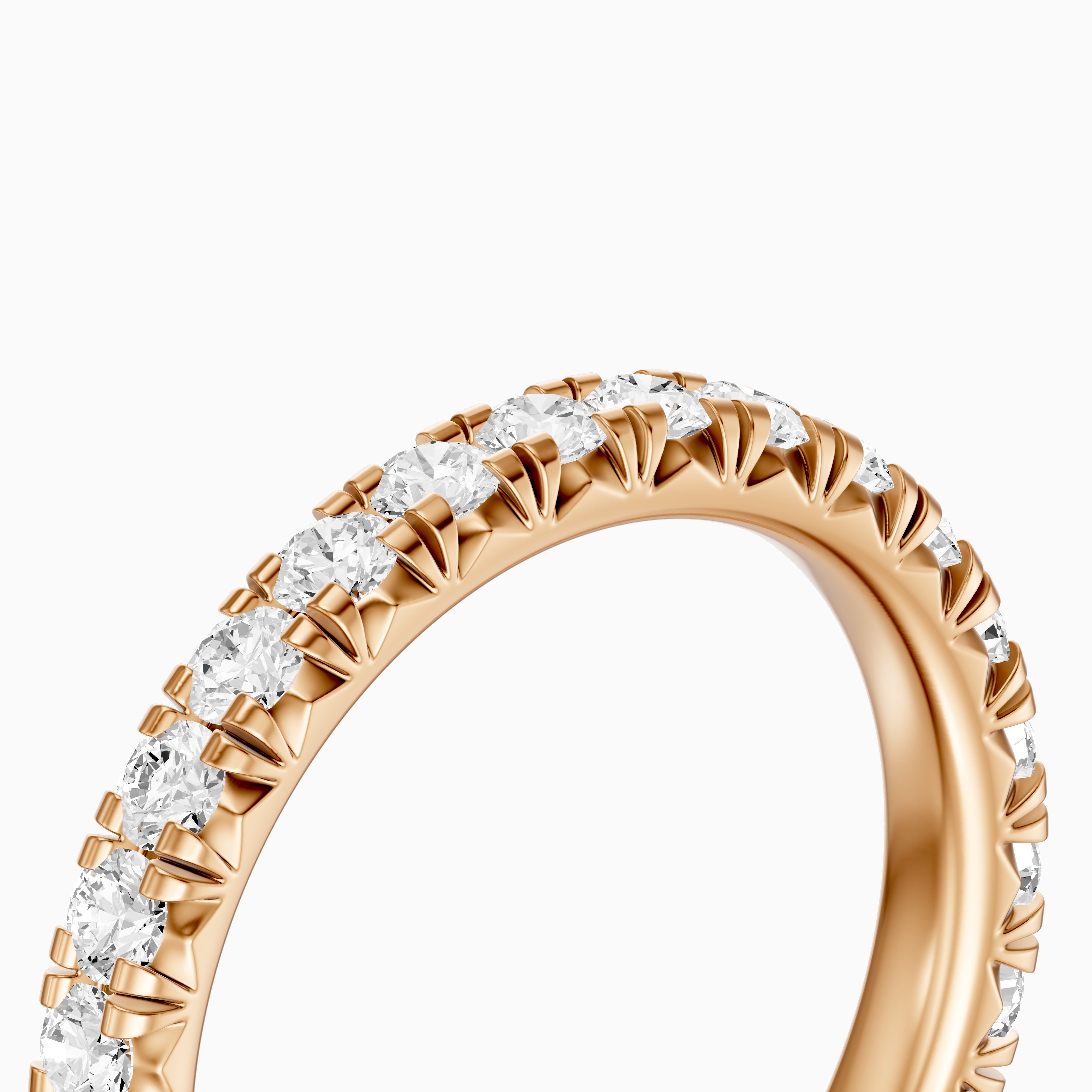 Camila Round Cut Shared Prong Lab Grown Diamond 3/4 Eternity Band