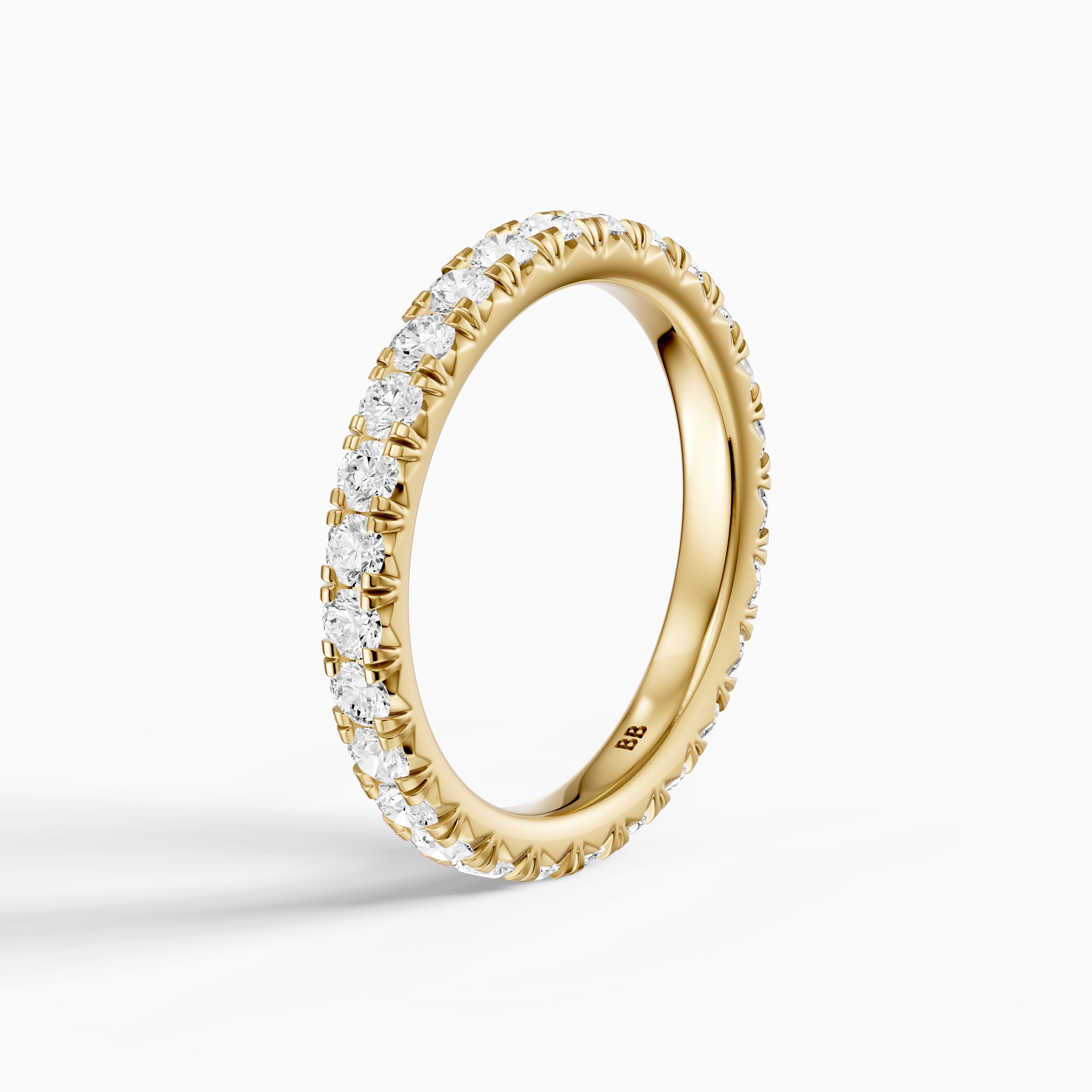 Miley Round Cut Shared Prong Full Eternity Lab Grown Diamond Band