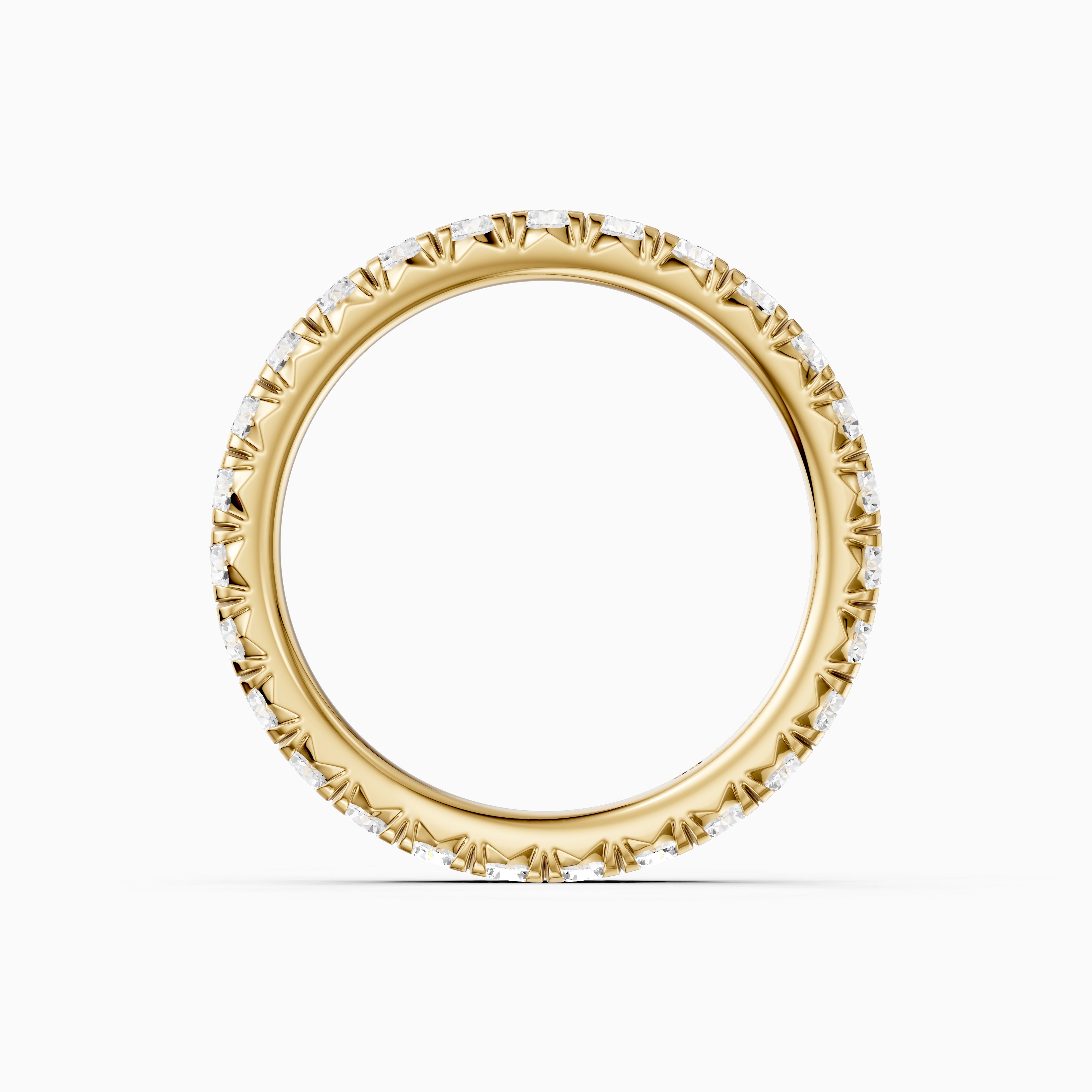 Miley Round Cut Shared Prong Full Eternity Lab Grown Diamond Band