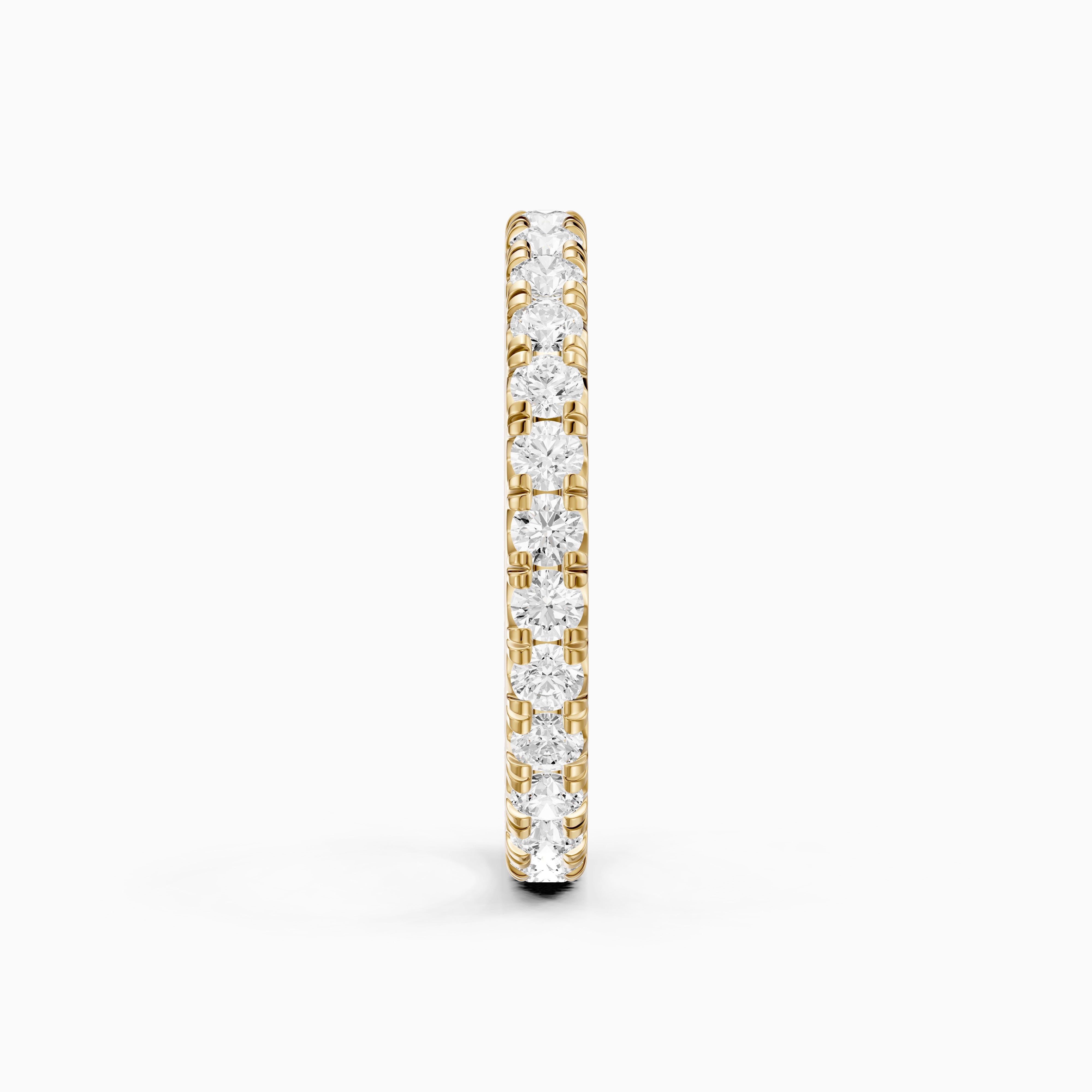 Miley Round Cut Shared Prong Full Eternity Lab Grown Diamond Band