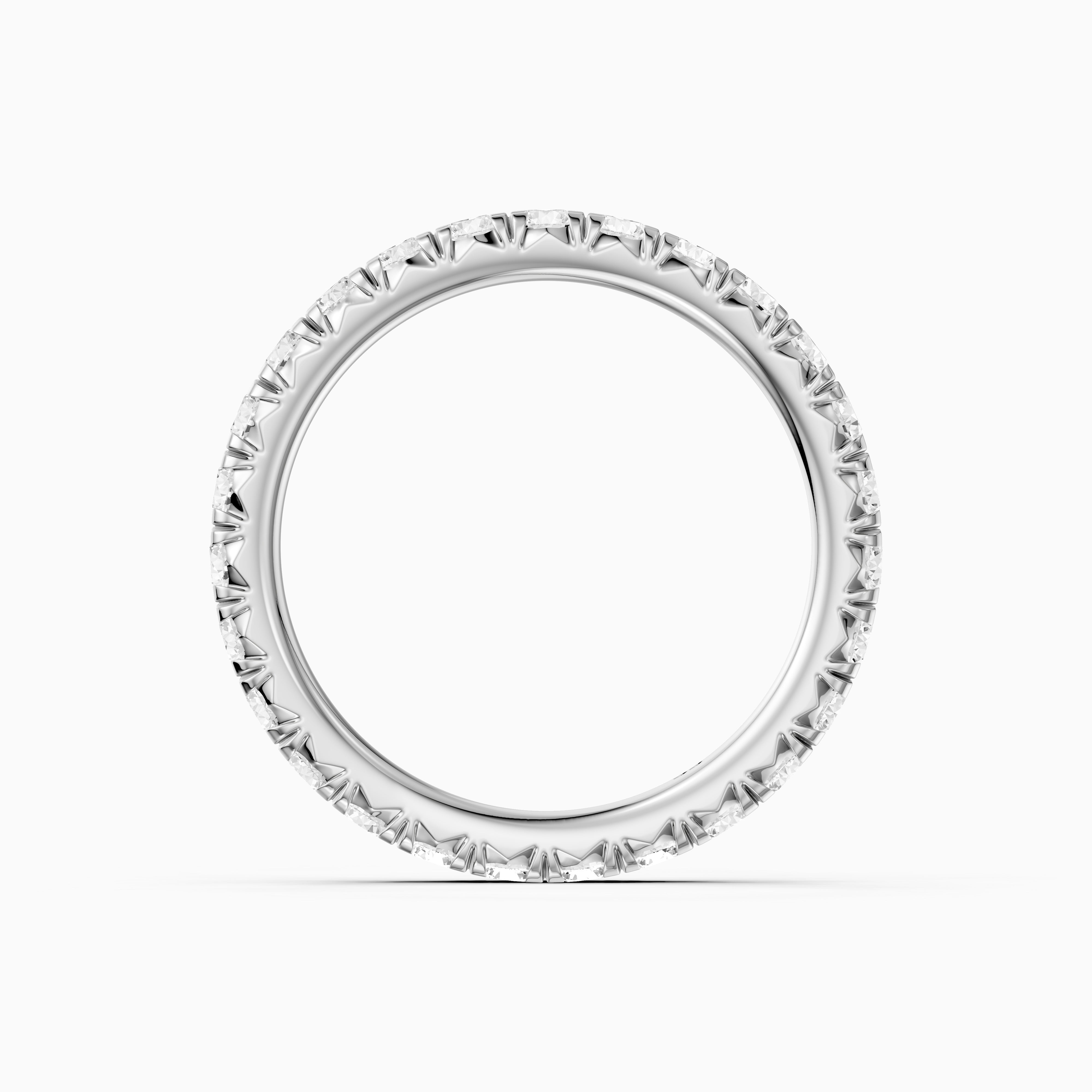 Miley Round Cut Shared Prong Full Eternity Lab Grown Diamond Band