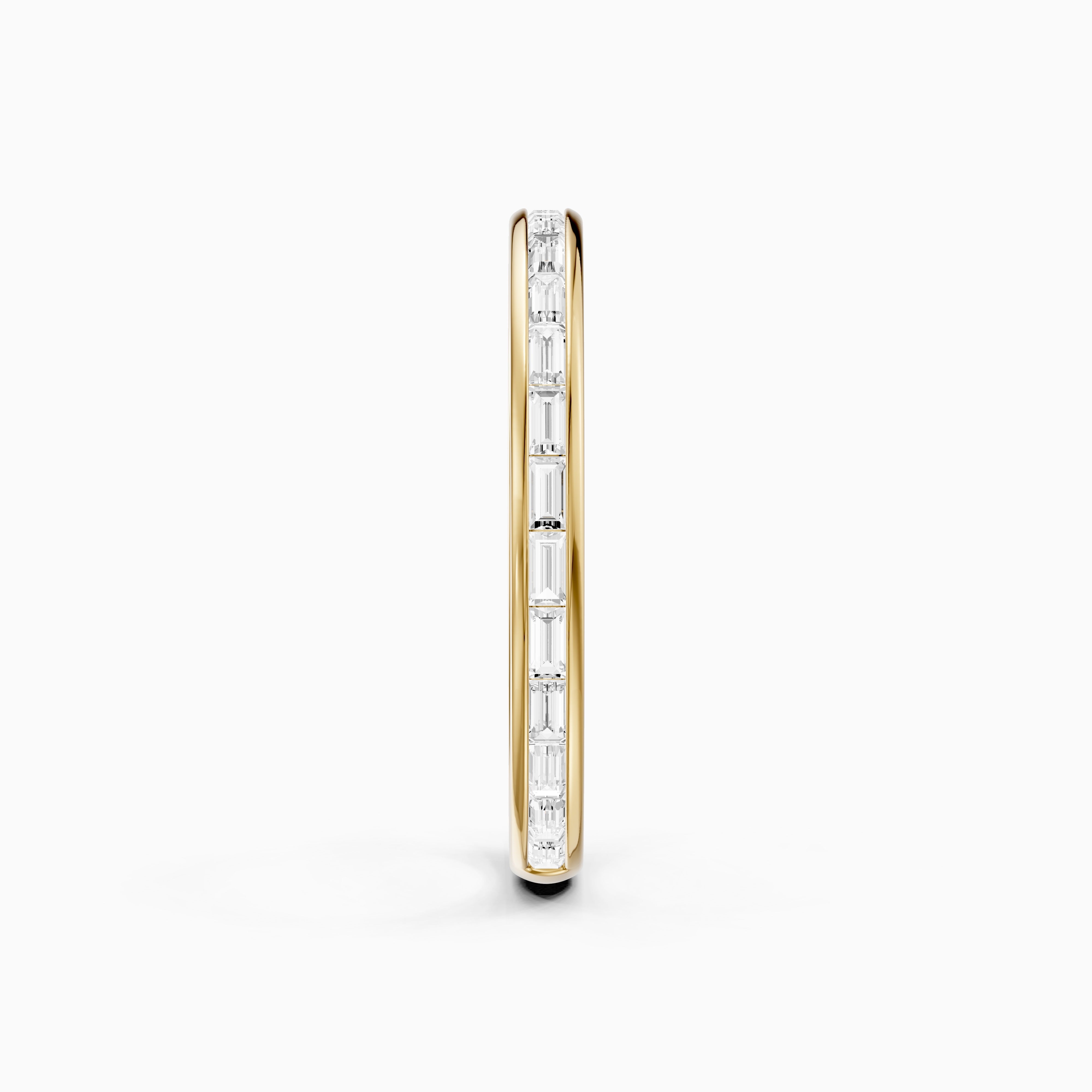Doja Channel Set Baguette Lab Grown Diamond Stackable Eternity Band