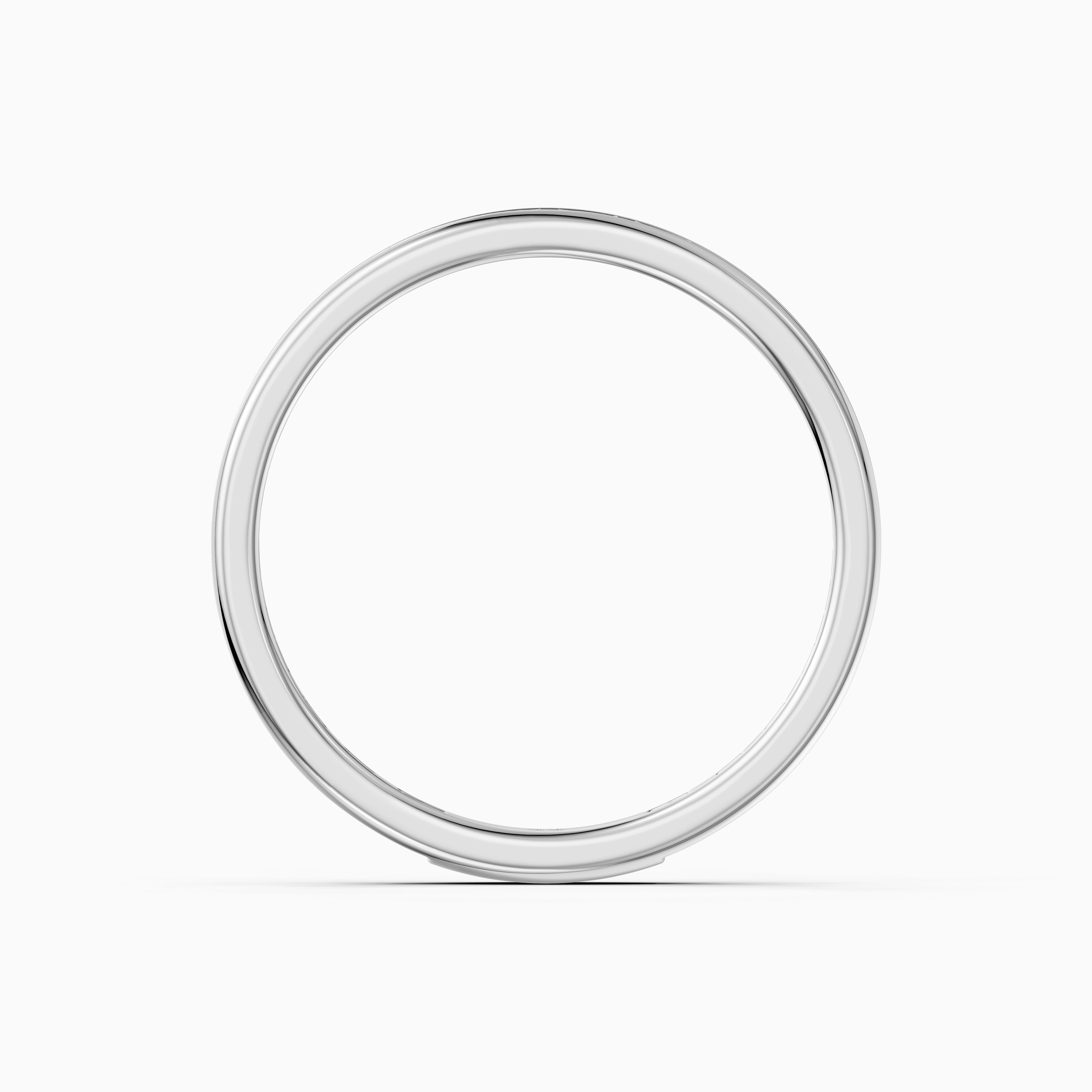 Doja Channel Set Baguette Lab Grown Diamond Stackable Eternity Band