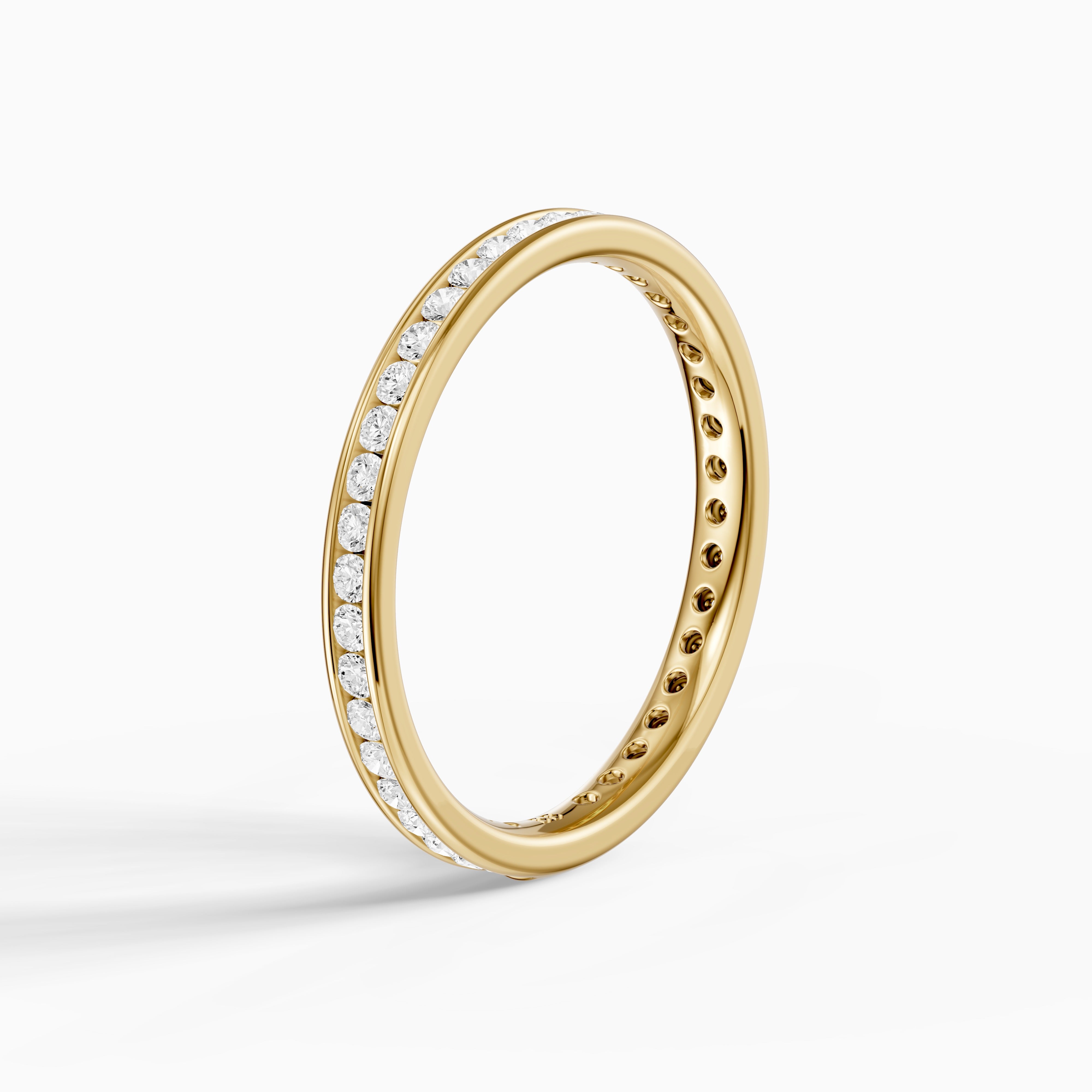 Shakira Round Lab Grown Diamond Eternity Channel Wedding Band