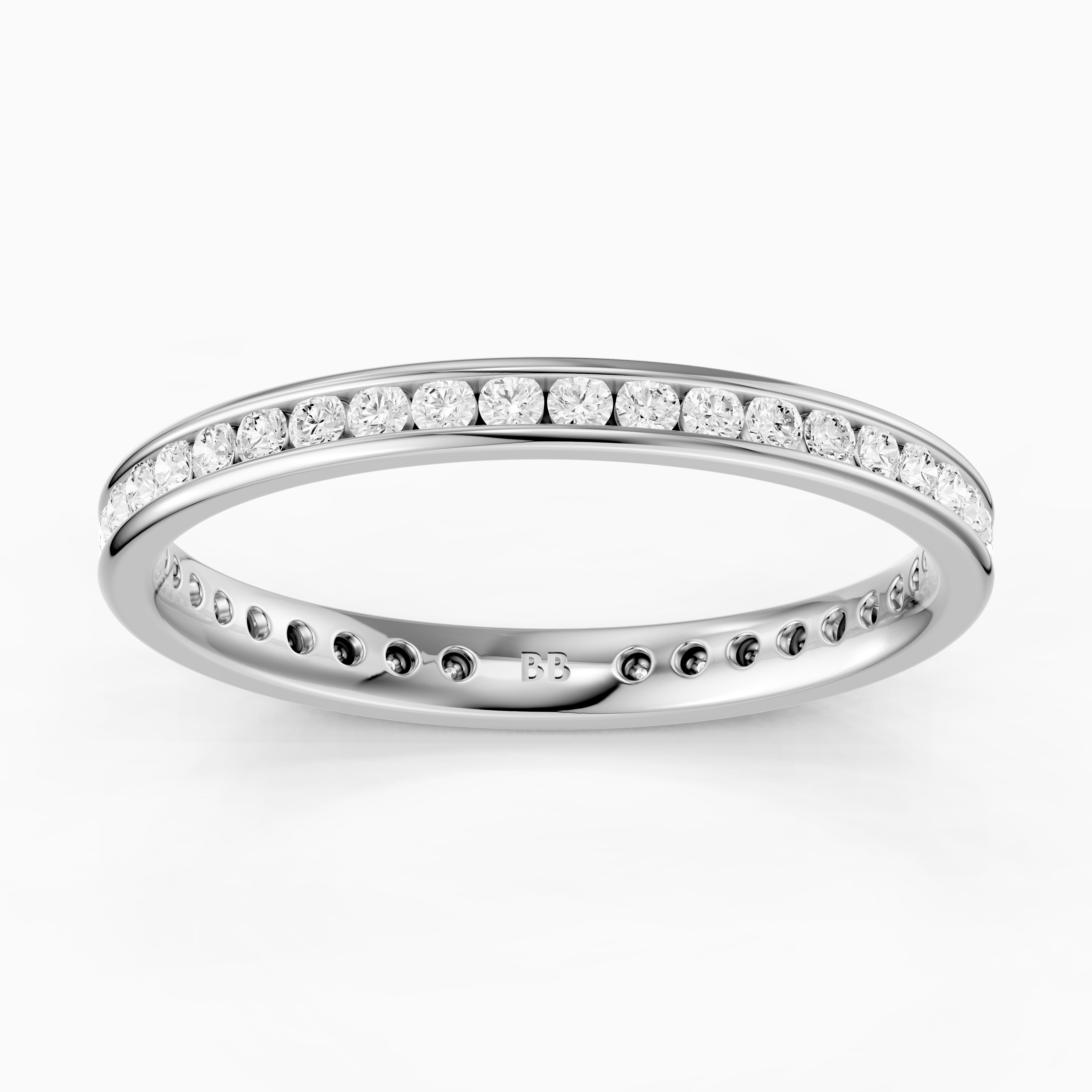 Shakira Round Lab Grown Diamond Eternity Channel Wedding Band