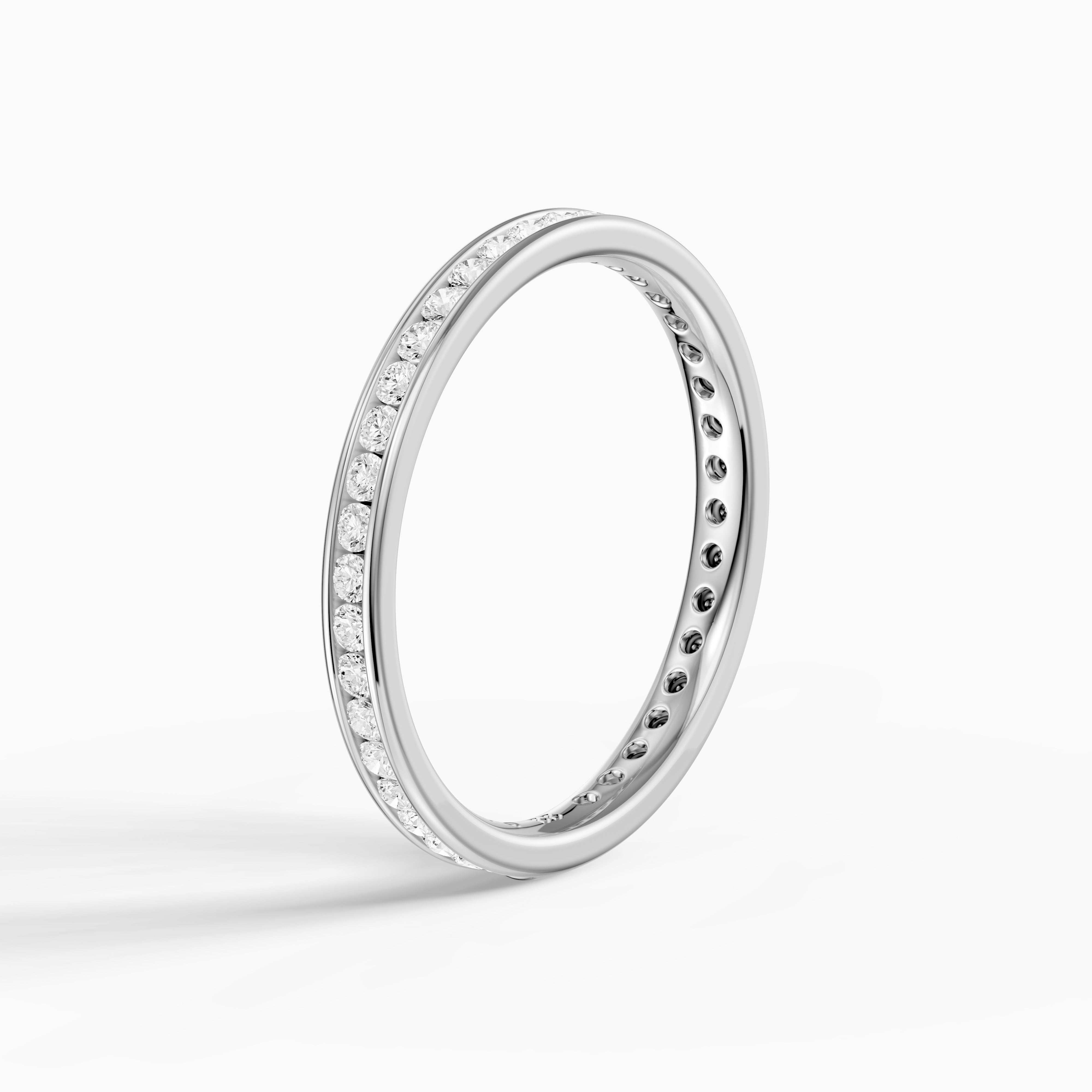 Shakira Round Lab Grown Diamond Eternity Channel Wedding Band