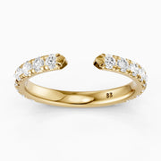 Avery Open Gap Lab Grown Diamond Wedding Band