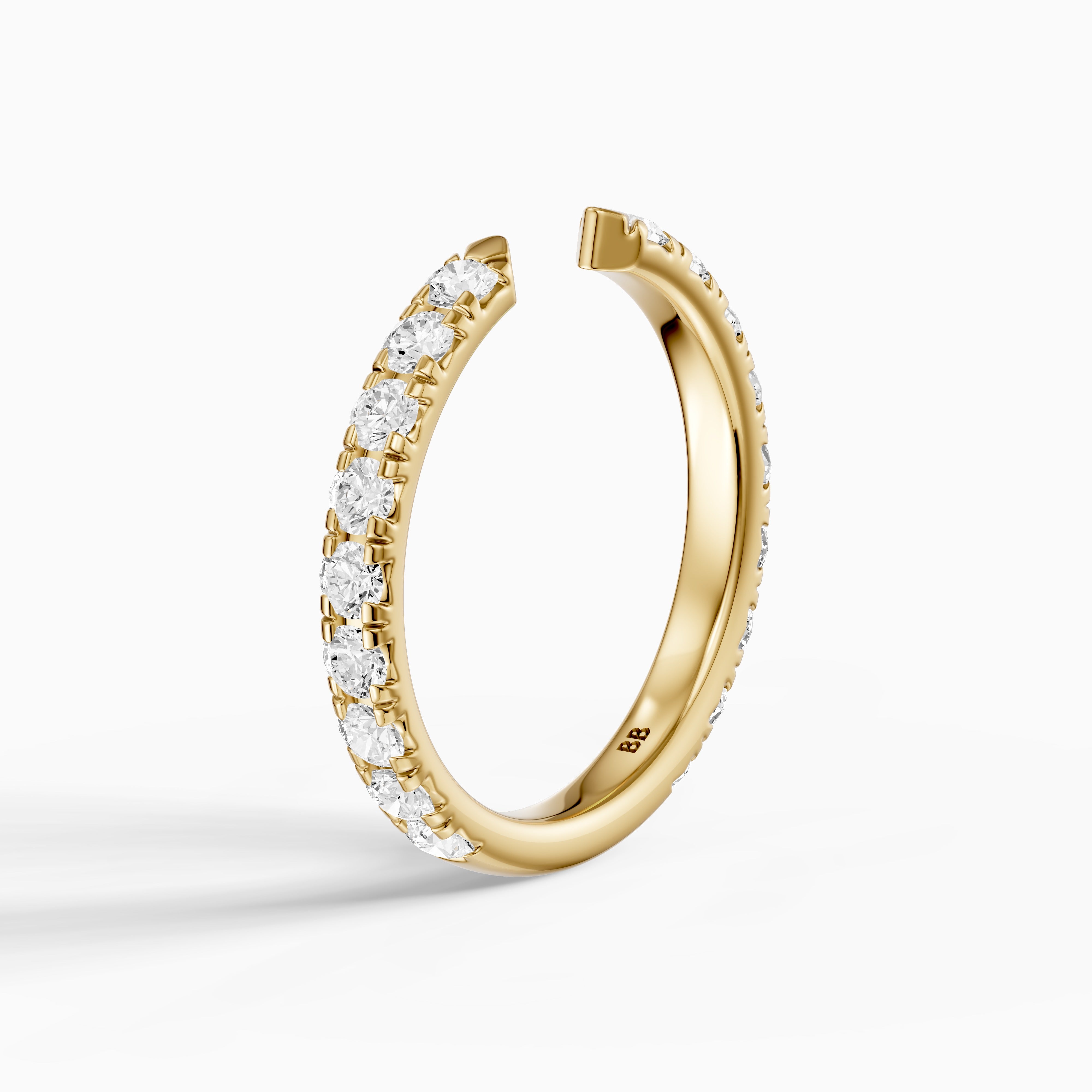 Avery Open Gap Lab Grown Diamond Wedding Band
